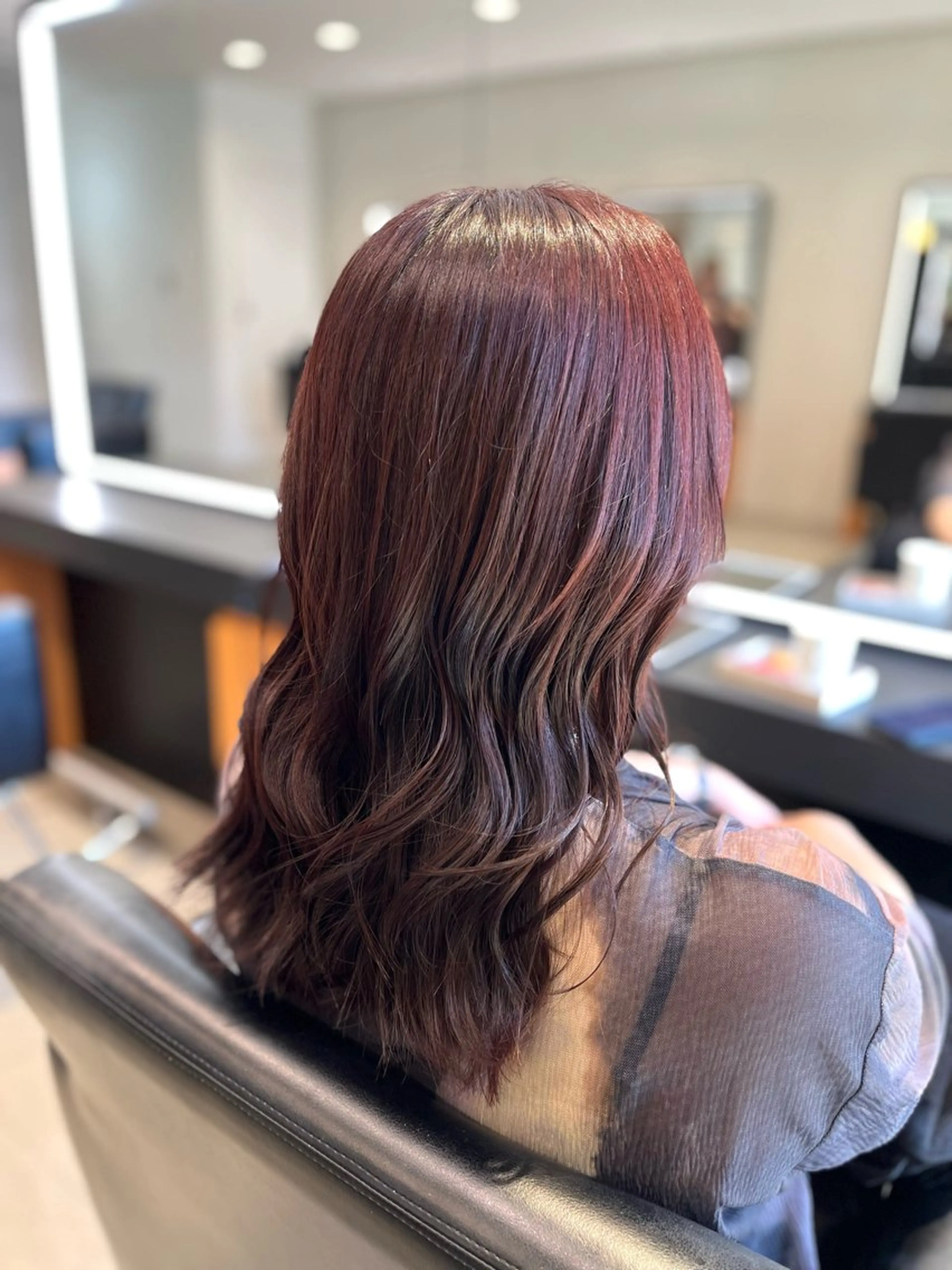 セミロング カット ヘアカラー トリートメント AYU (ému) 伏見/髪質改善のヘアスタイル