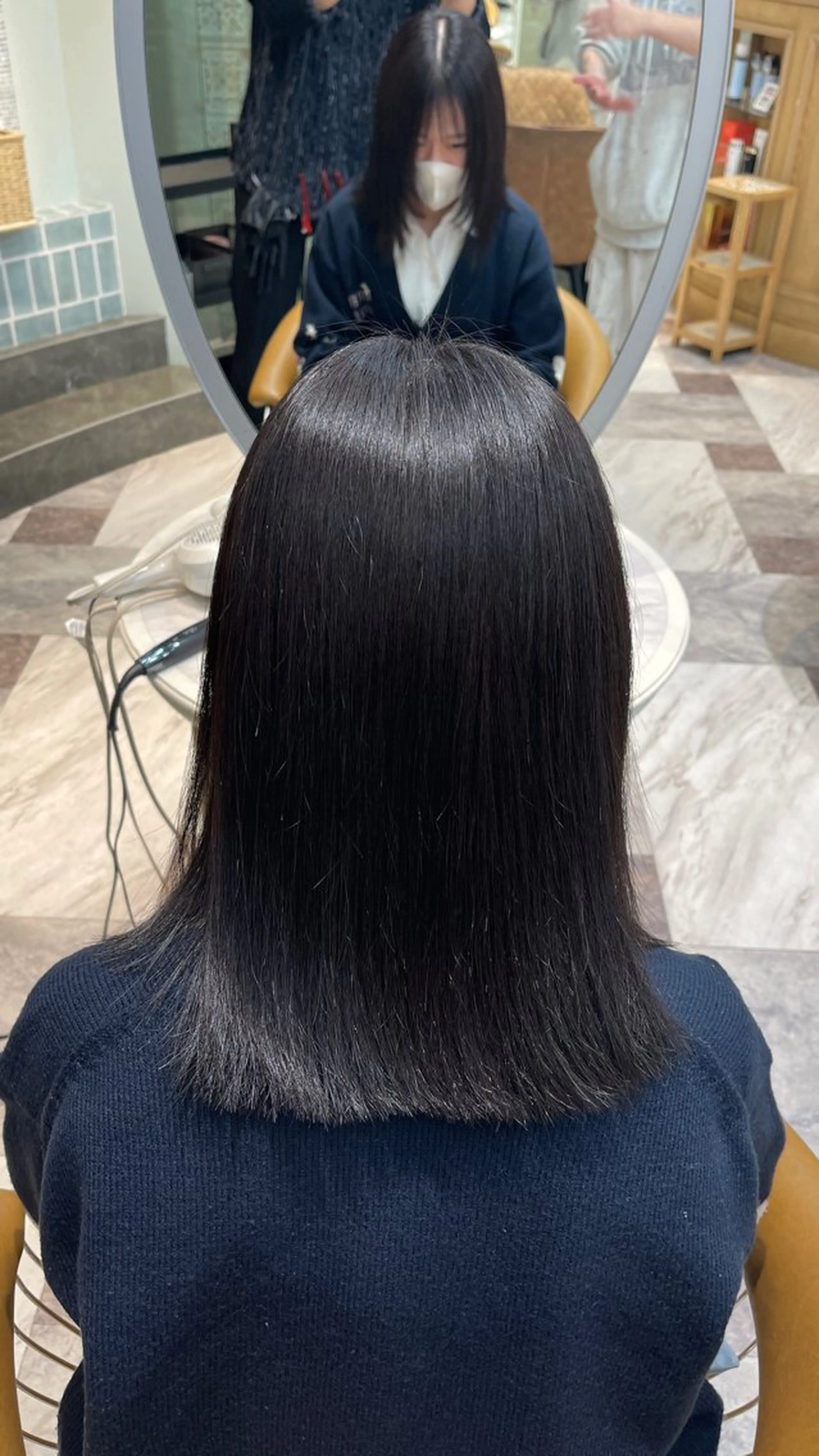 ミディアム ヘアカラー 栄ハイトーン/ 透明感/中園薪のヘアスタイル