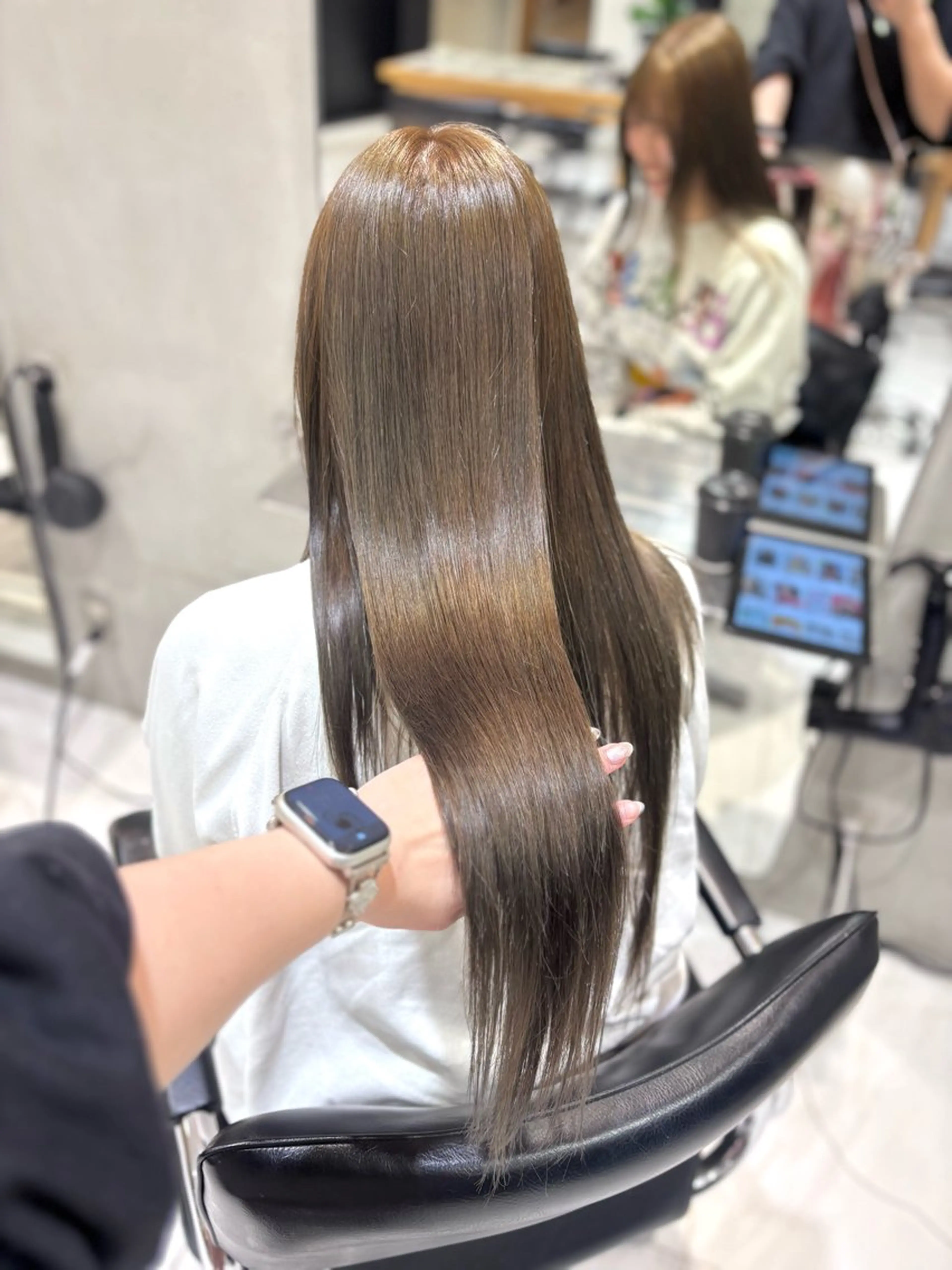 ロング カラー ベージュカラー オリーブベージュ ヘアカラー 🔮メンズカット🔮 misaのヘアスタイル