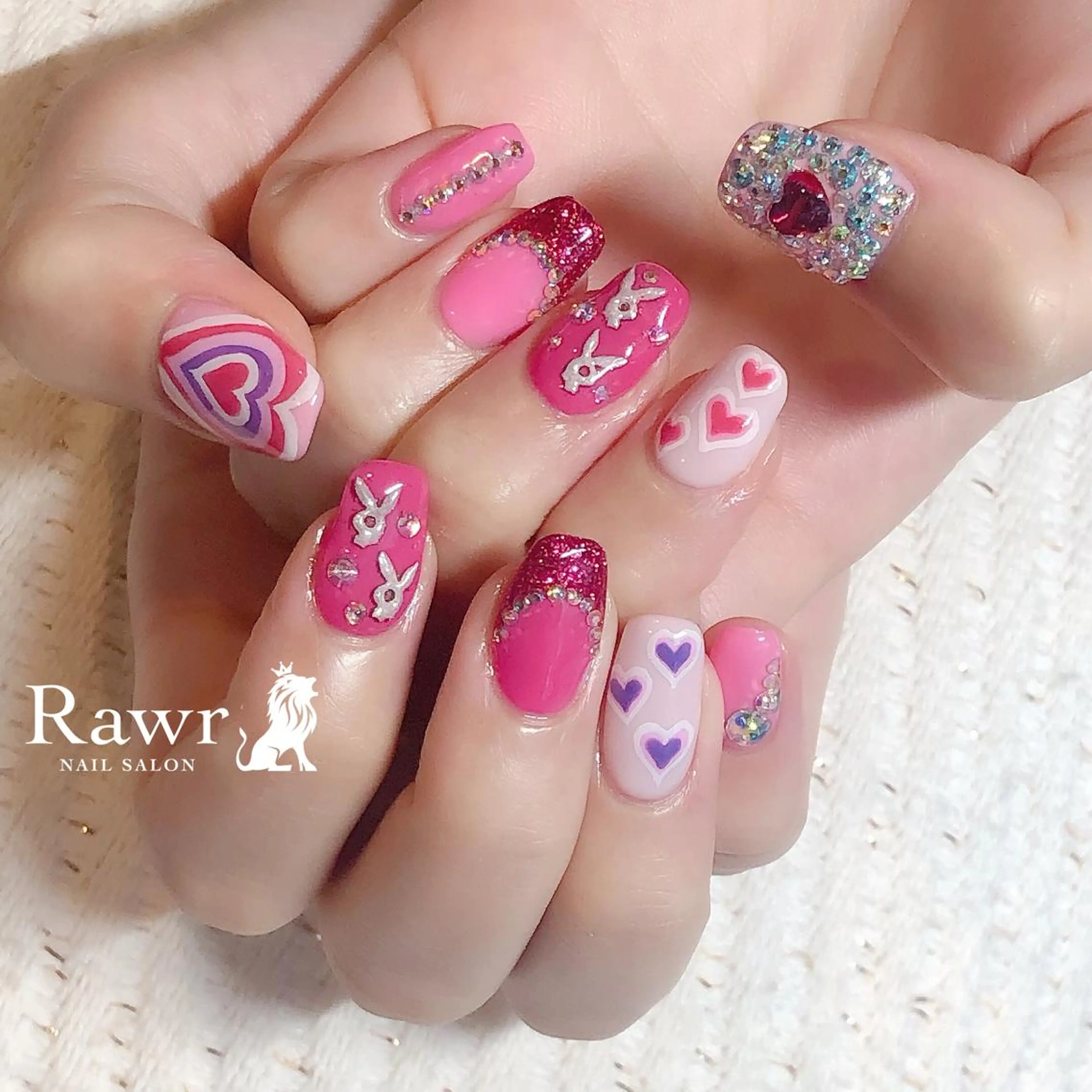 ネイル ハンドネイル Rawr / saoriのネイルデザイン