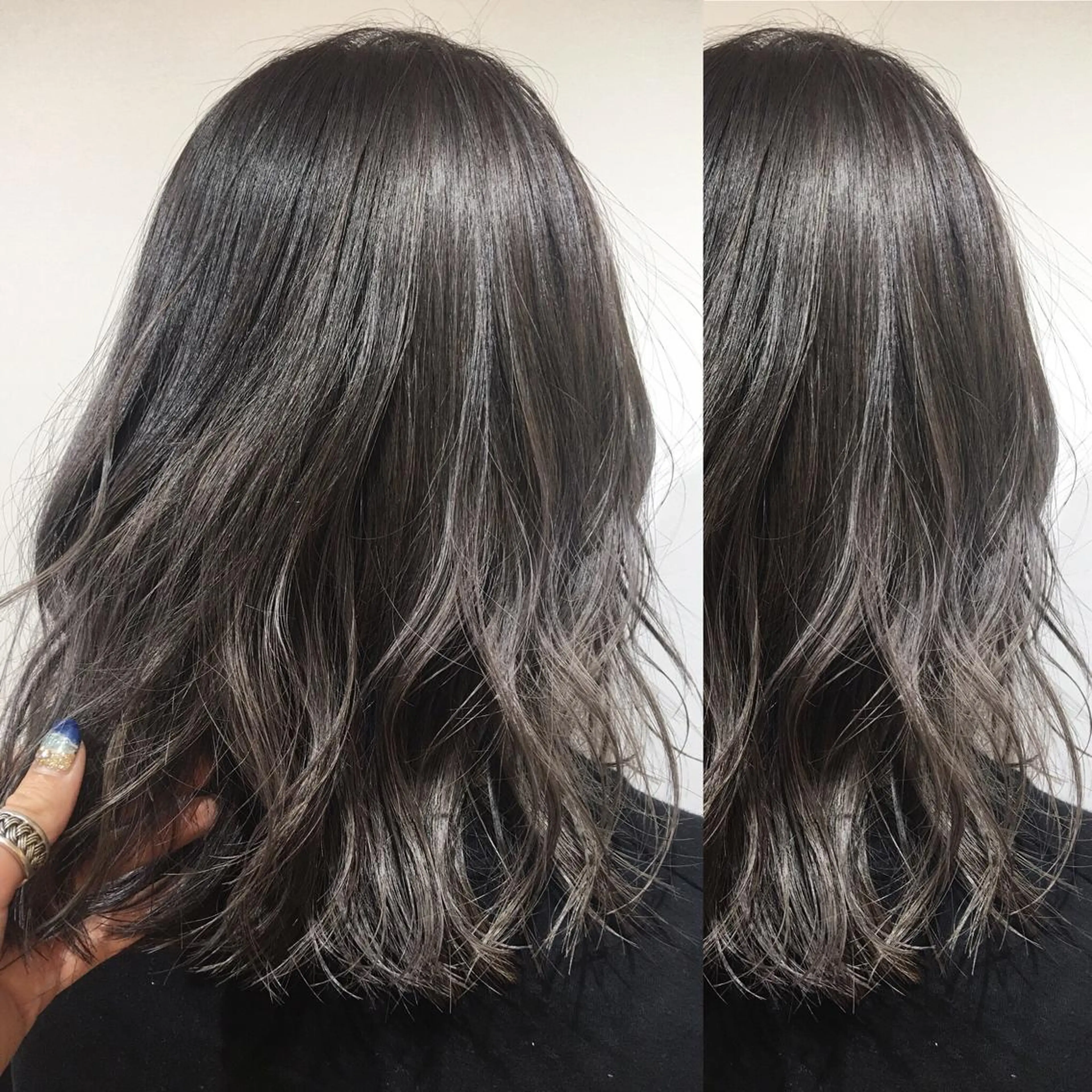 セミロング カラー box  mico. mutsumiのヘアスタイル