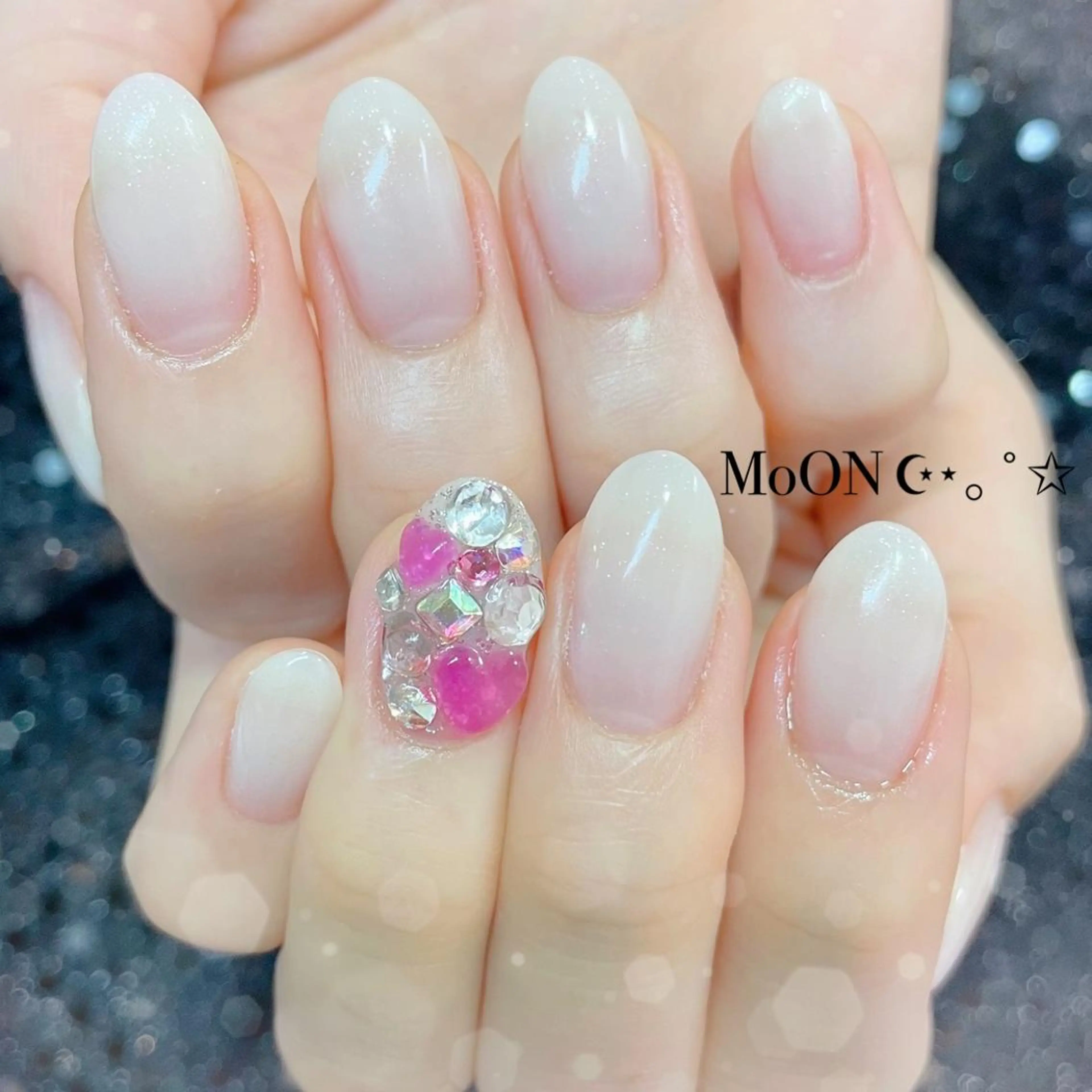 ネイル ハンドネイル ハンドケア MoON...❤︎ MeGuのネイルデザイン
