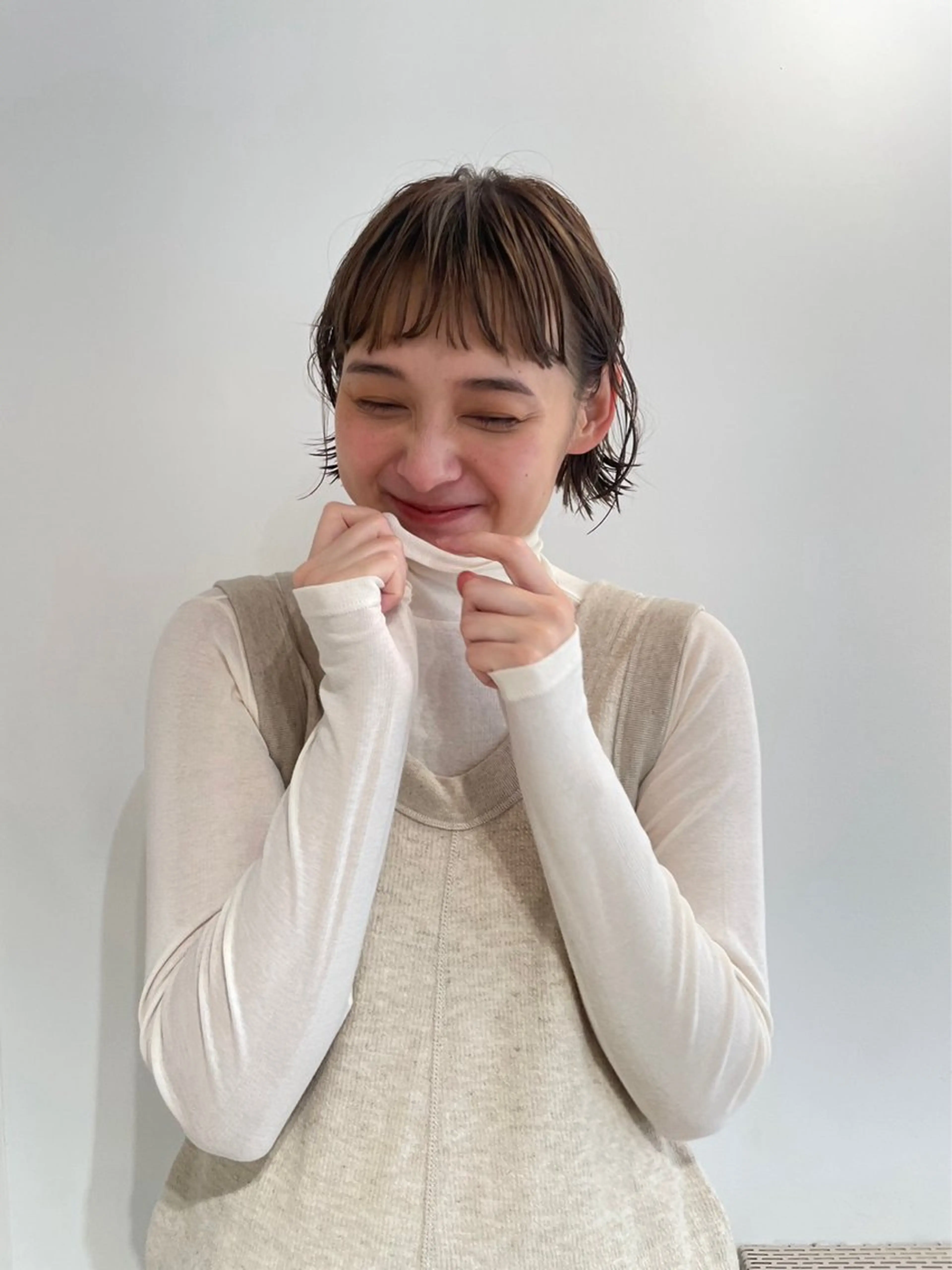 ミディアム パーマ hanabi /melt西梅田のヘアスタイル