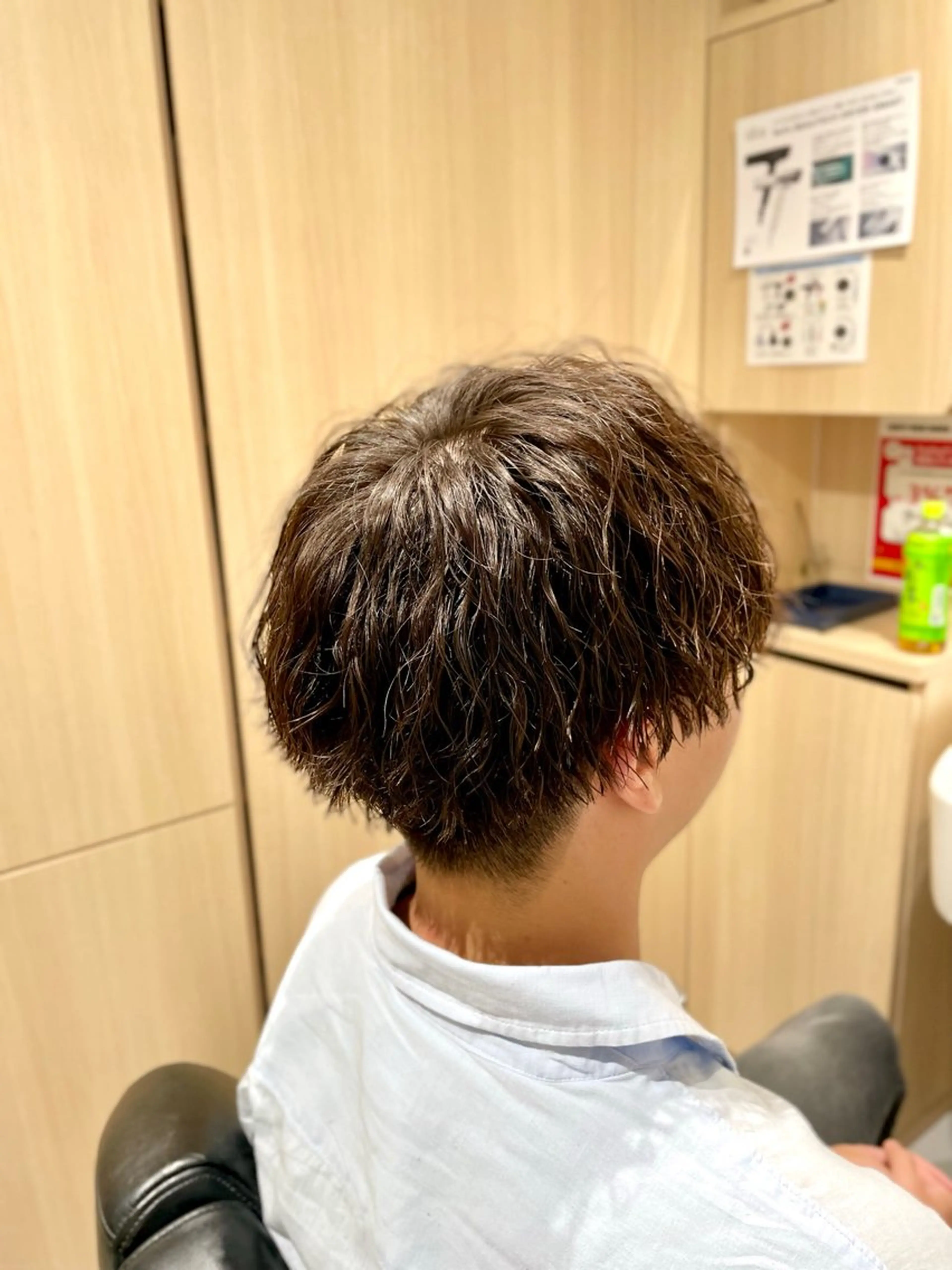 ミディアム パーマ メンズ ミディアムパーマ マッシュ メンズパーマ カット パーマ 銀座メンズカット/ 銀座メンズパーマ/のヘアスタイル