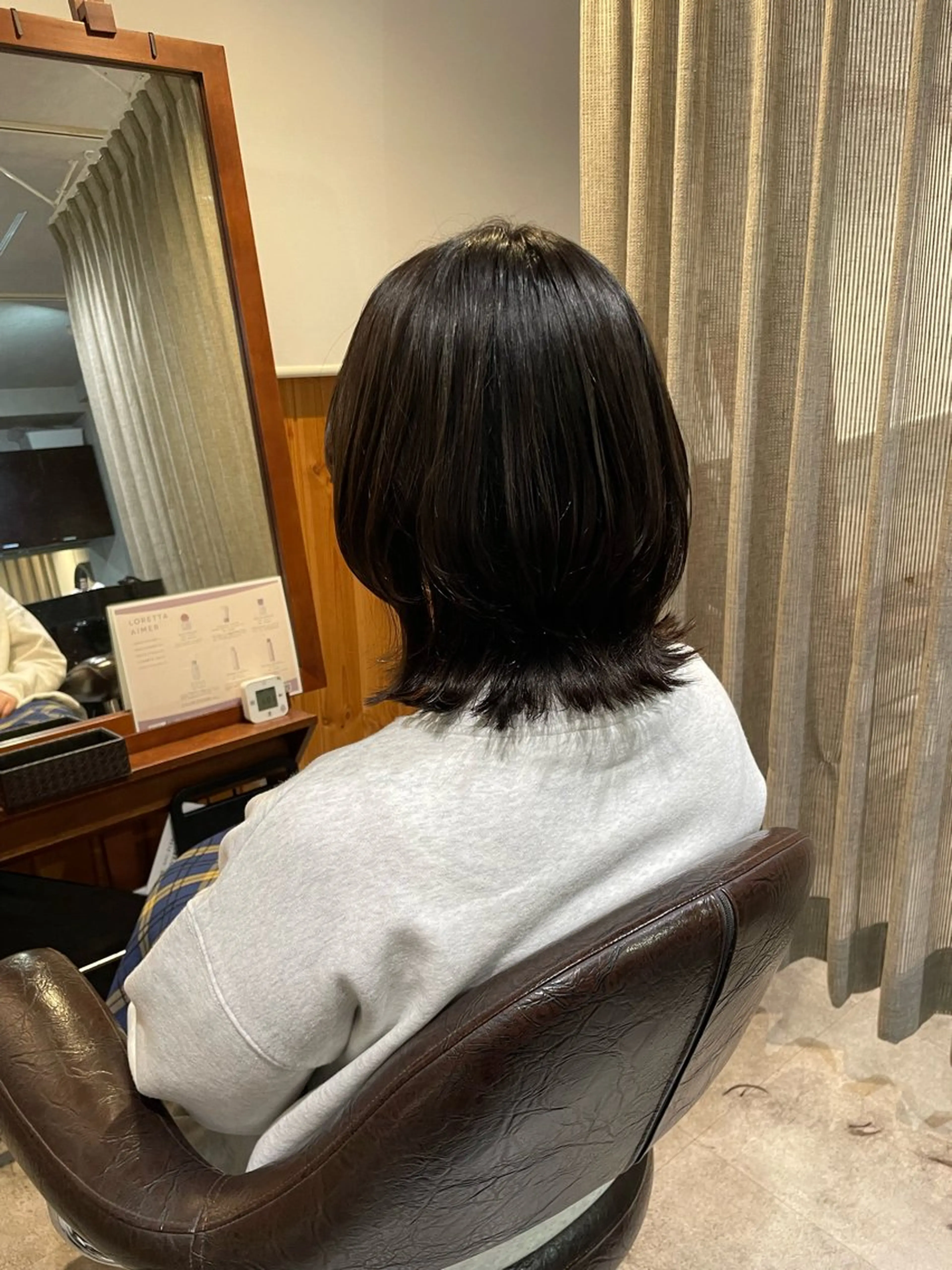 ミディアム カラー レイヤーカット カット ヘアカラー トリートメント 髪質改善/Bloss om🌷高橋沙衣のヘアスタイル