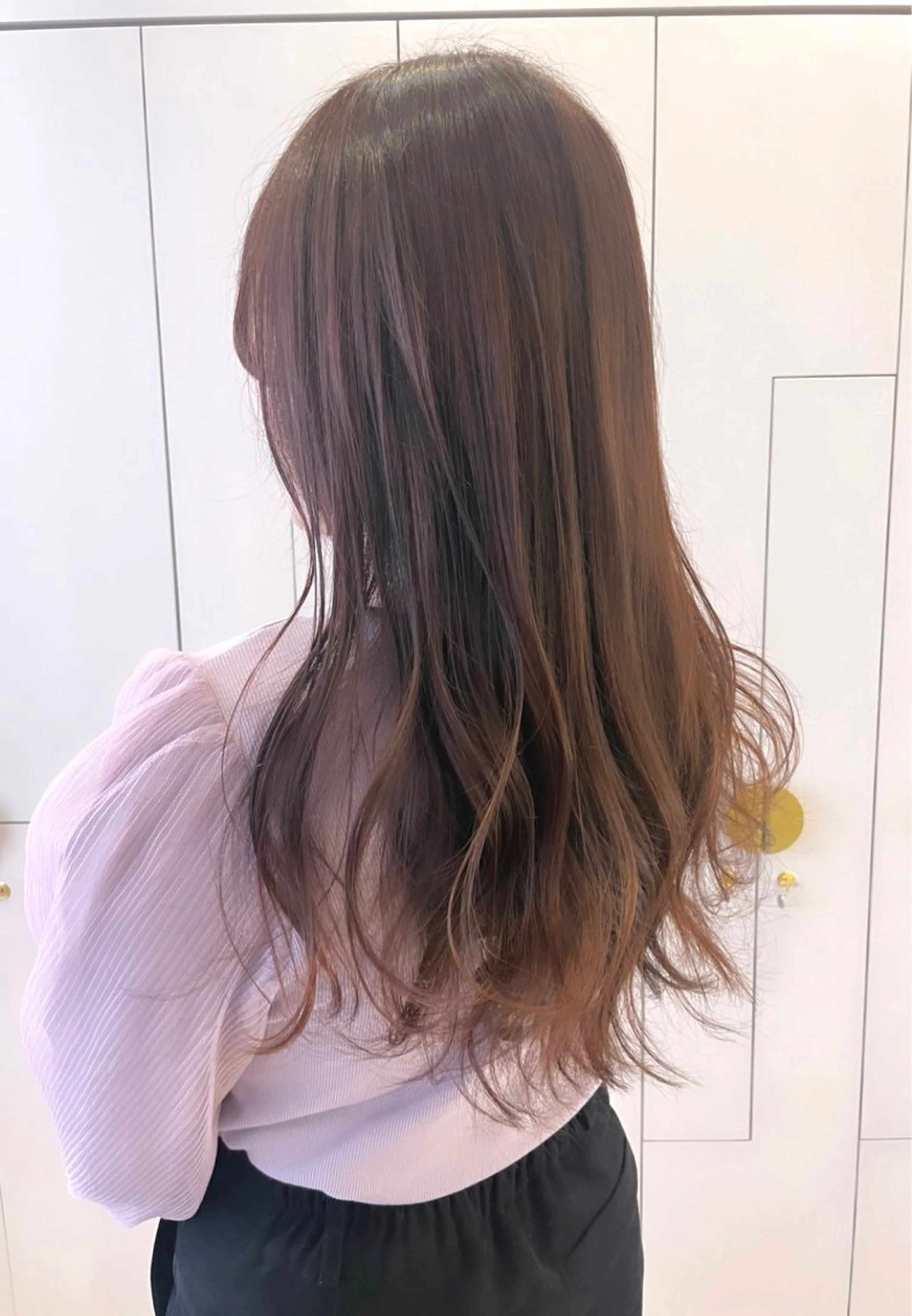 ロング カラー カット ヘアカラー トリートメント 暖色/オリーブカラー /中村未来🍒🫒のヘアスタイル