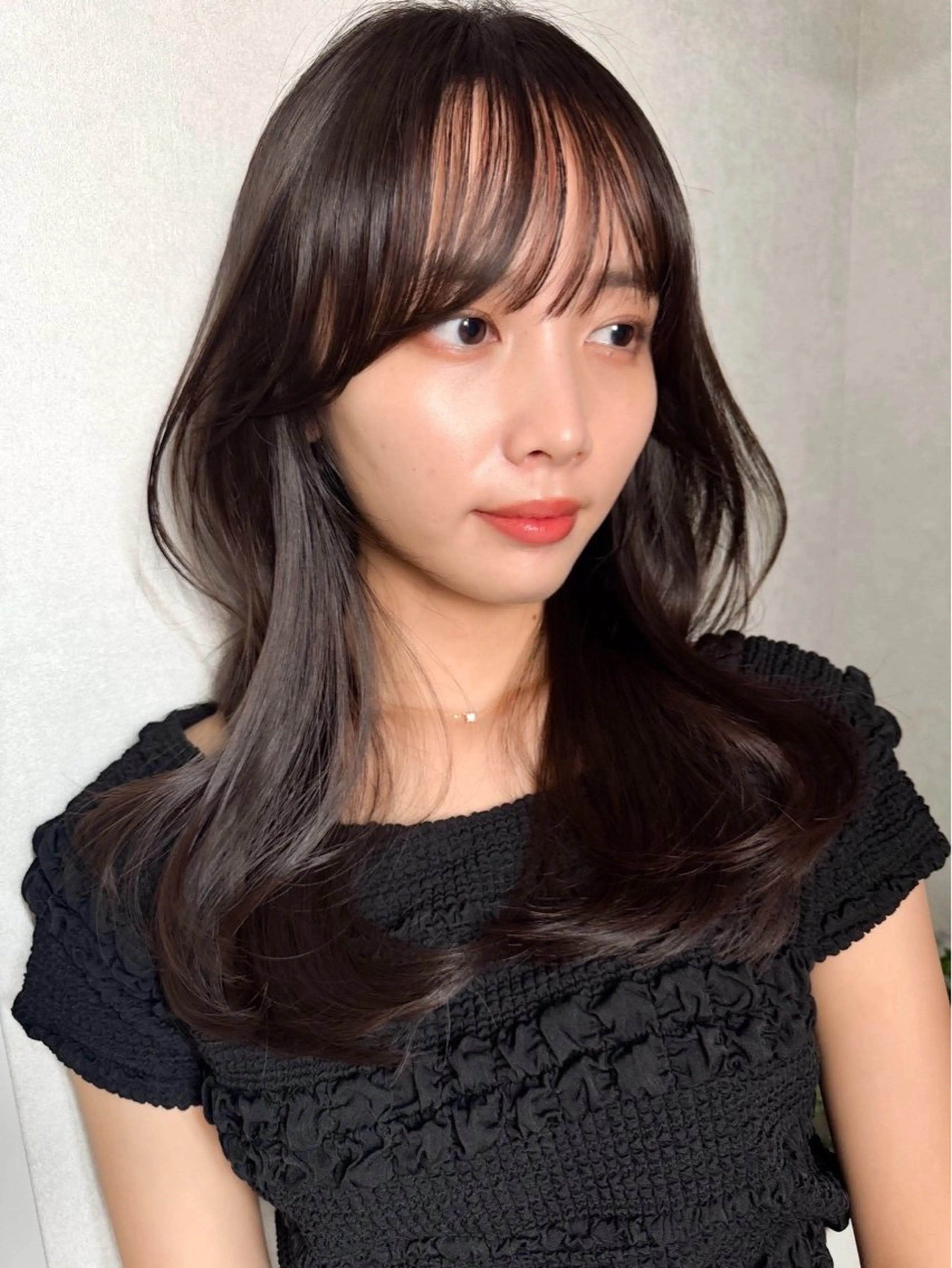 セミロング カラー ヘアアレンジ ヘアカラー TOA/福岡 JIL BLANのヘアスタイル