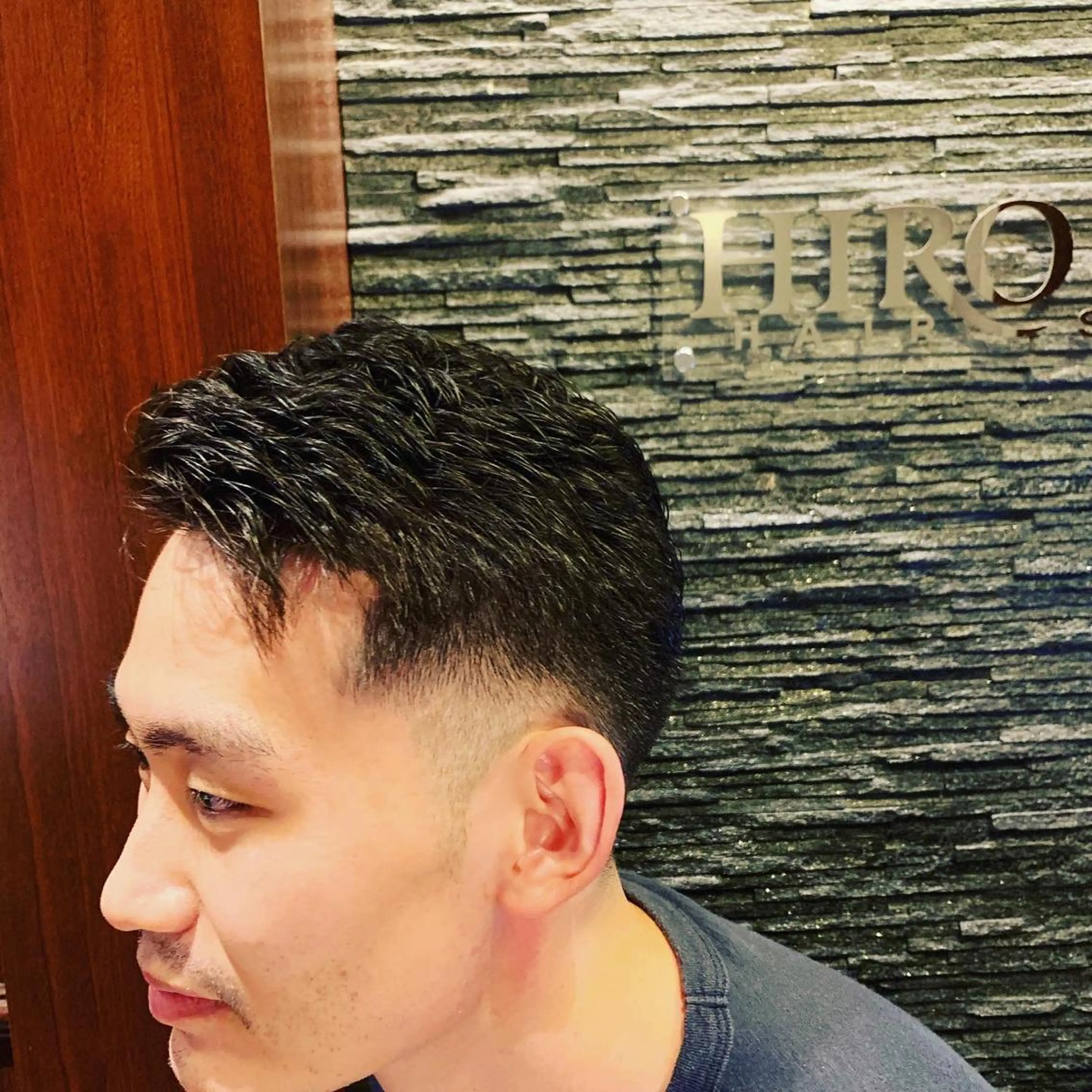 ショート パーマ メンズ ヒロ銀座 バーバーショップ神楽坂所属・ひらお あおとのヘアスタイル