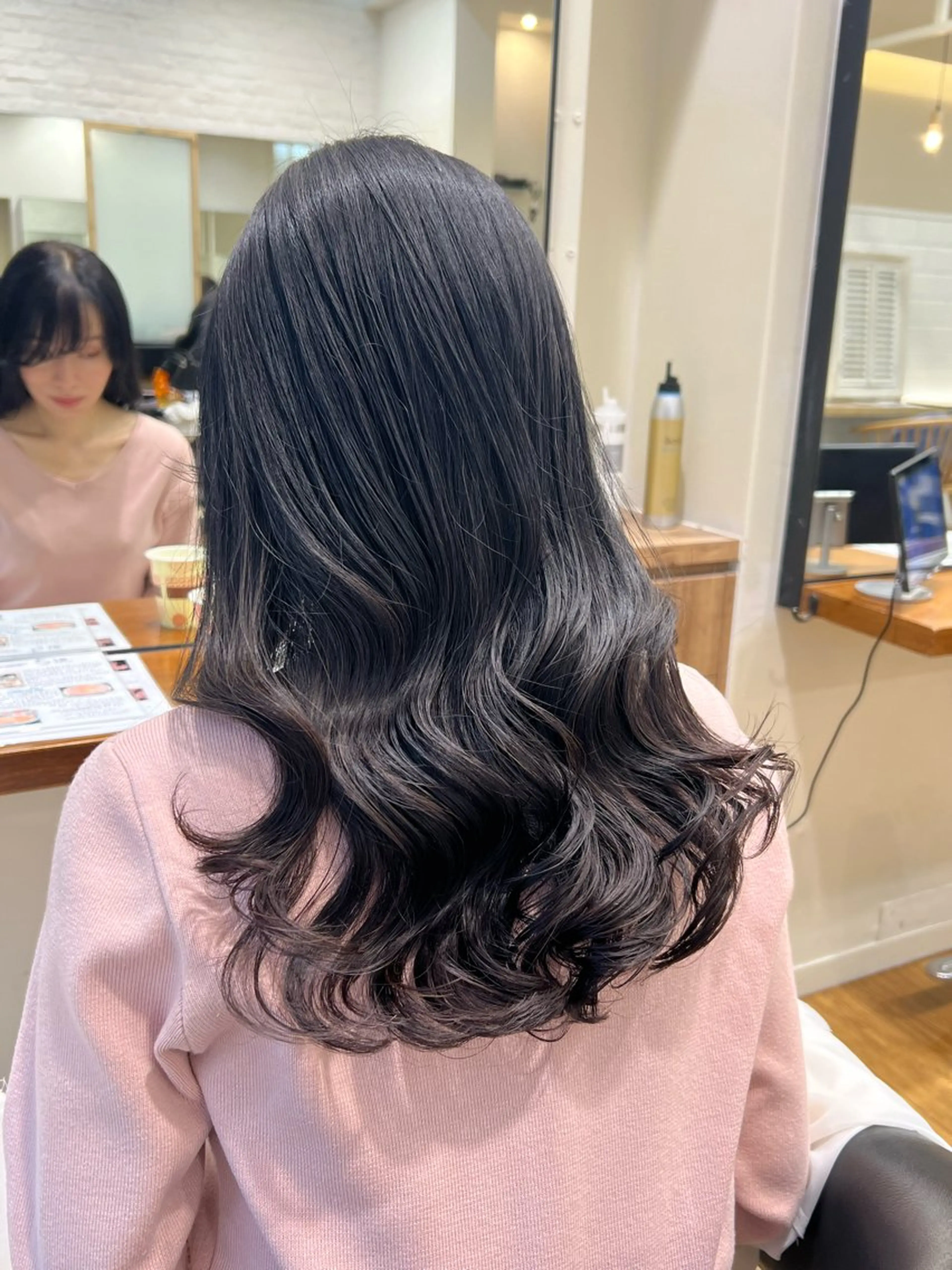 ロング カット パーマ ワンホンパーマ/ 菜月のヘアスタイル