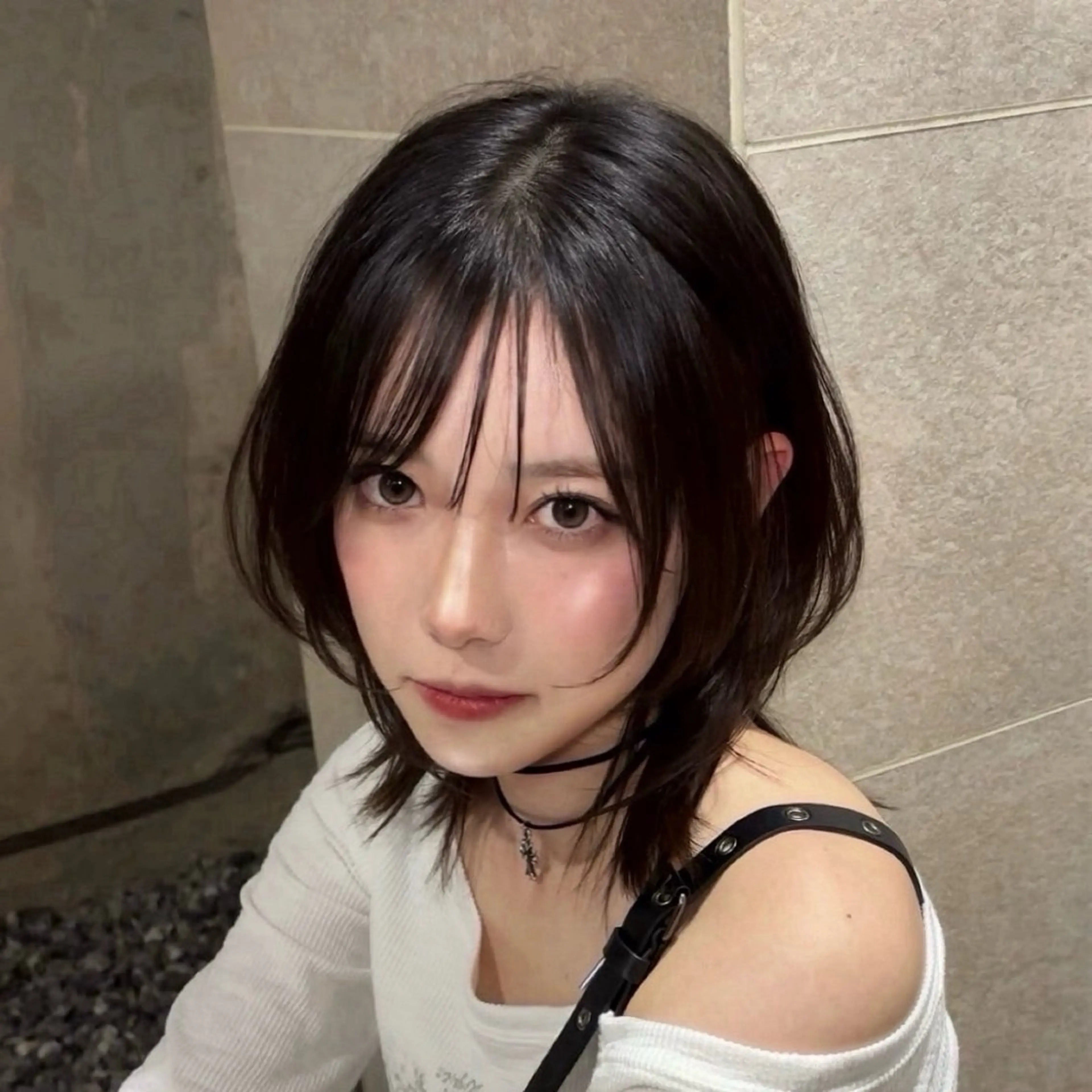 ミディアム カラー ボブレイヤー ボブ レイヤーカット 似合わせカット カット ヘアカラー トリートメント ウメダナオヤ/ くびれヘア✨のヘアスタイル