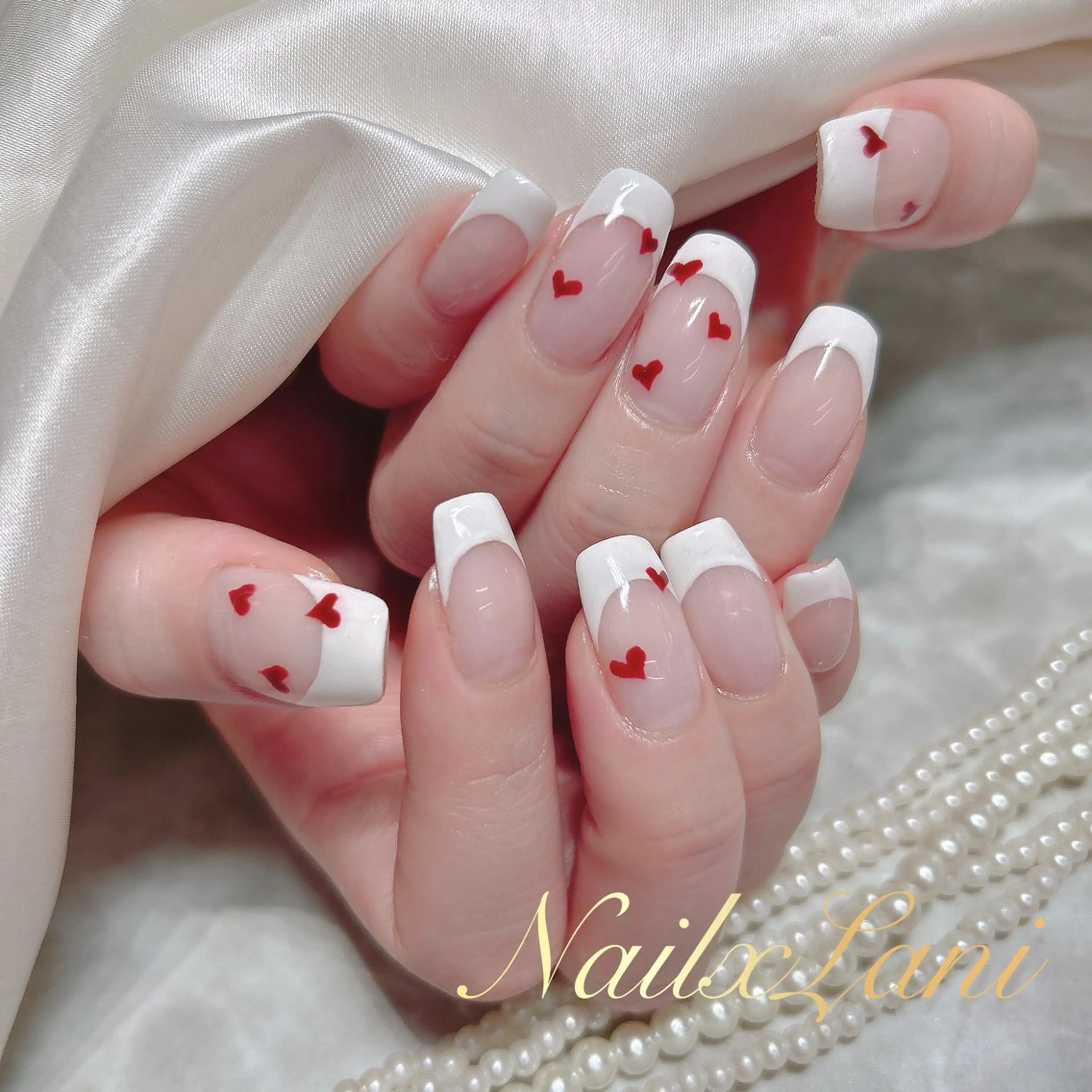 ネイル フットネイル ジェルネイル マグネットネイル パラジェル Nail×Lani 深爪矯正対応◎のネイルデザイン