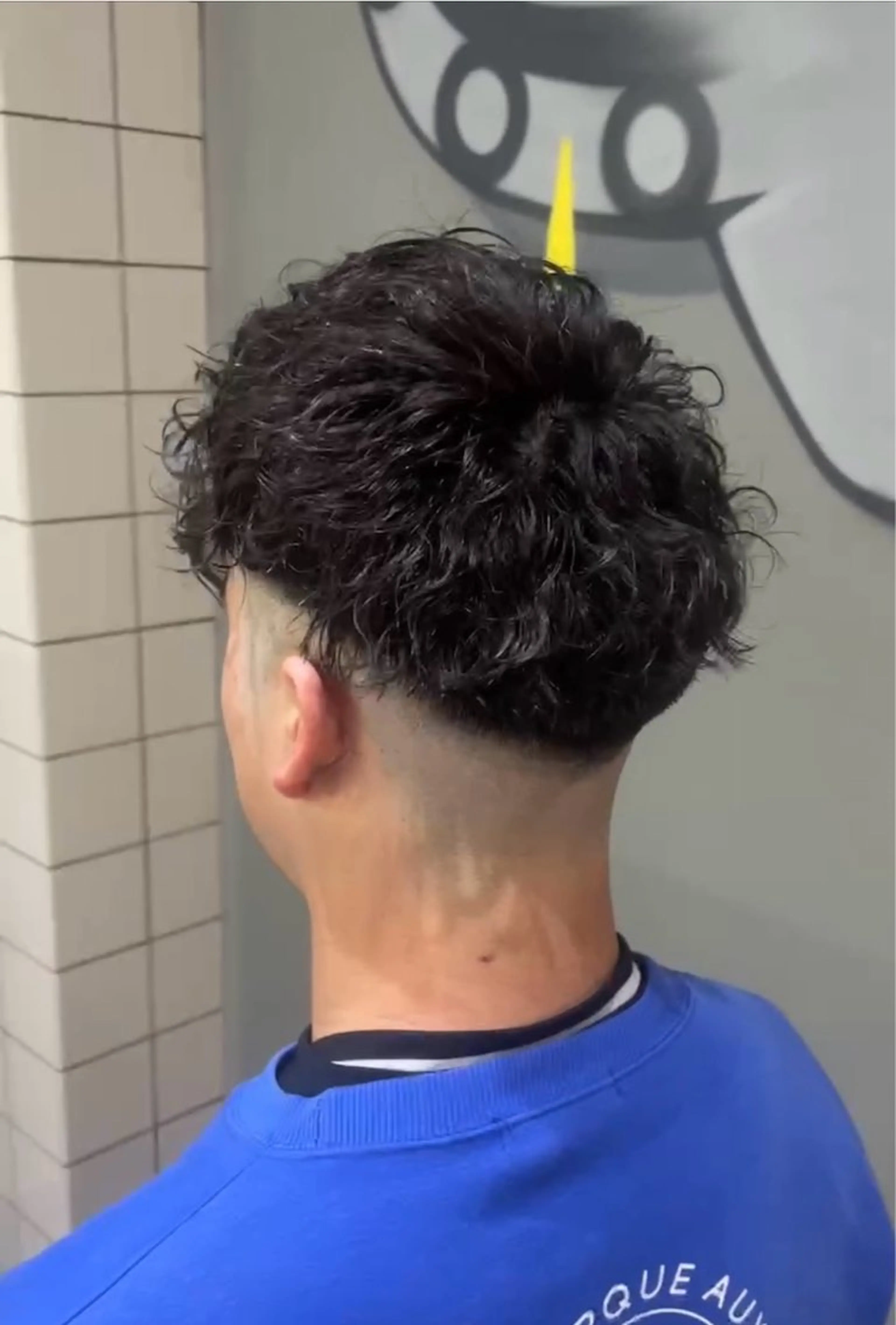 ショート パーマ メンズ カット パーマ メンズ専門サロン wokeのヘアスタイル