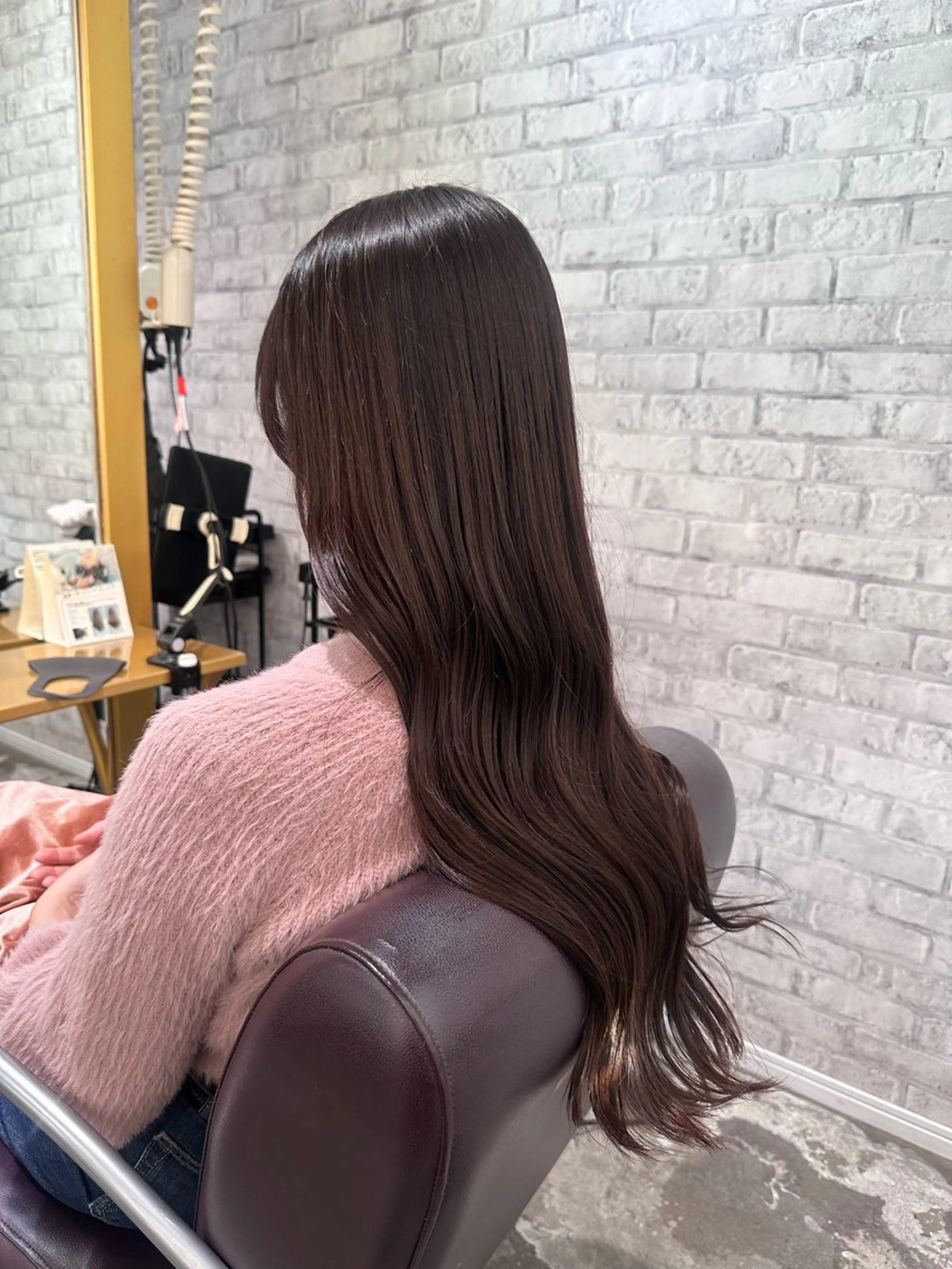 ロング カラー ブラウンカラー ピンクカラー ヘアカラー トリートメント 心斎橋/レイヤー/ 艶カラー💖Sakiのヘアスタイル