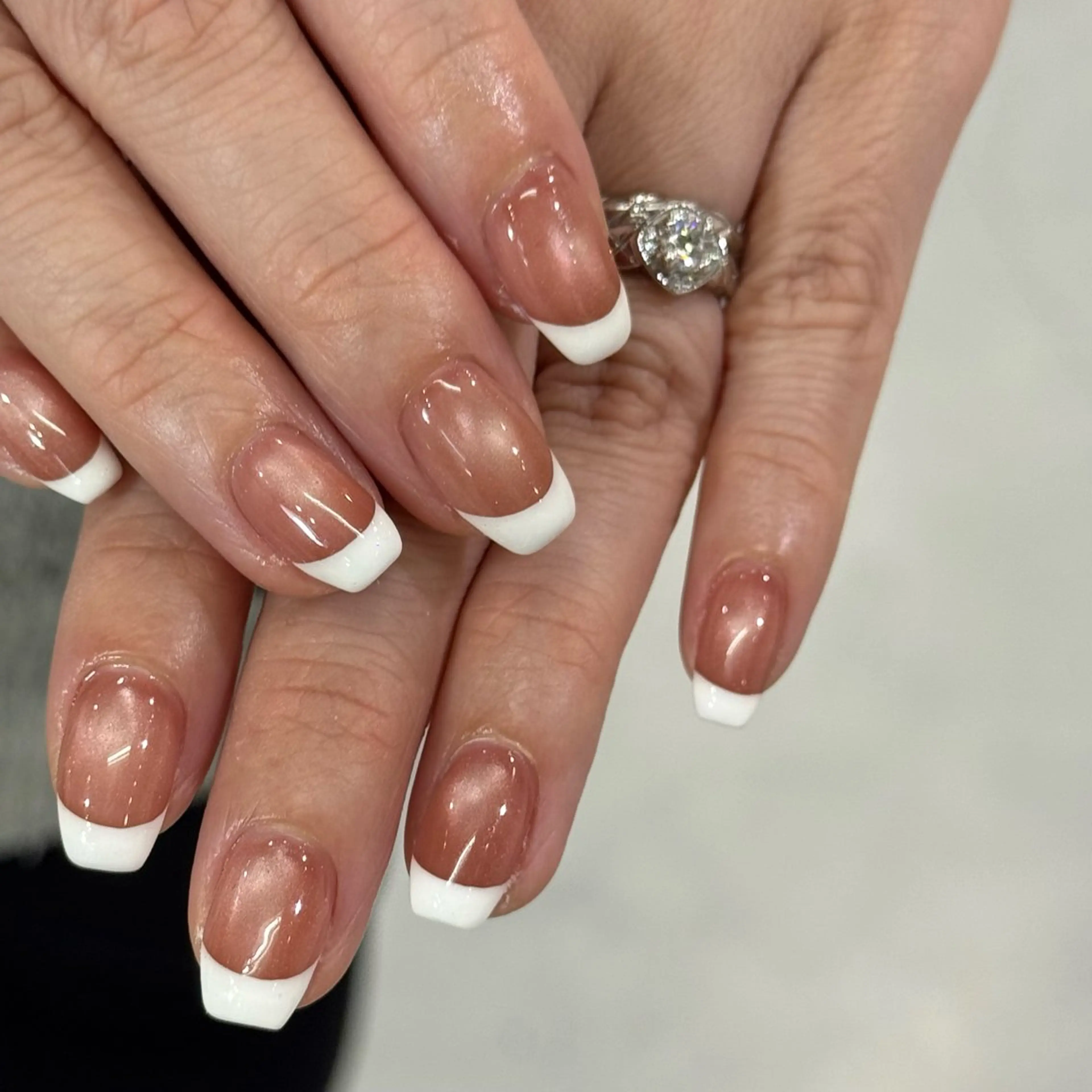 ネイル フレンチネイル マグネットネイル HARUKA ネイリスト福岡/薬院のネイルデザイン