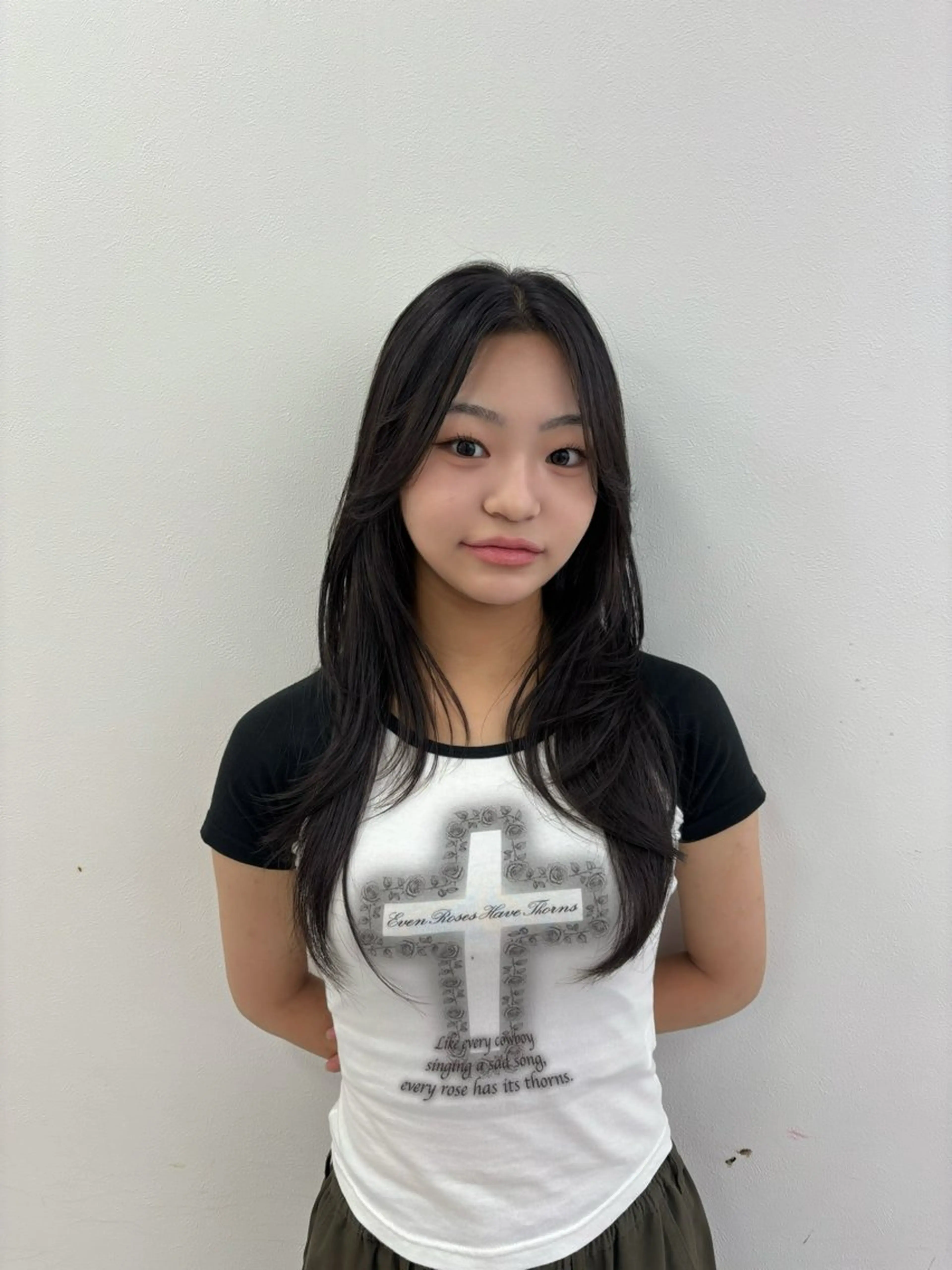 セミロング 表参道ハッシュカット レイヤー/リノンのヘアスタイル