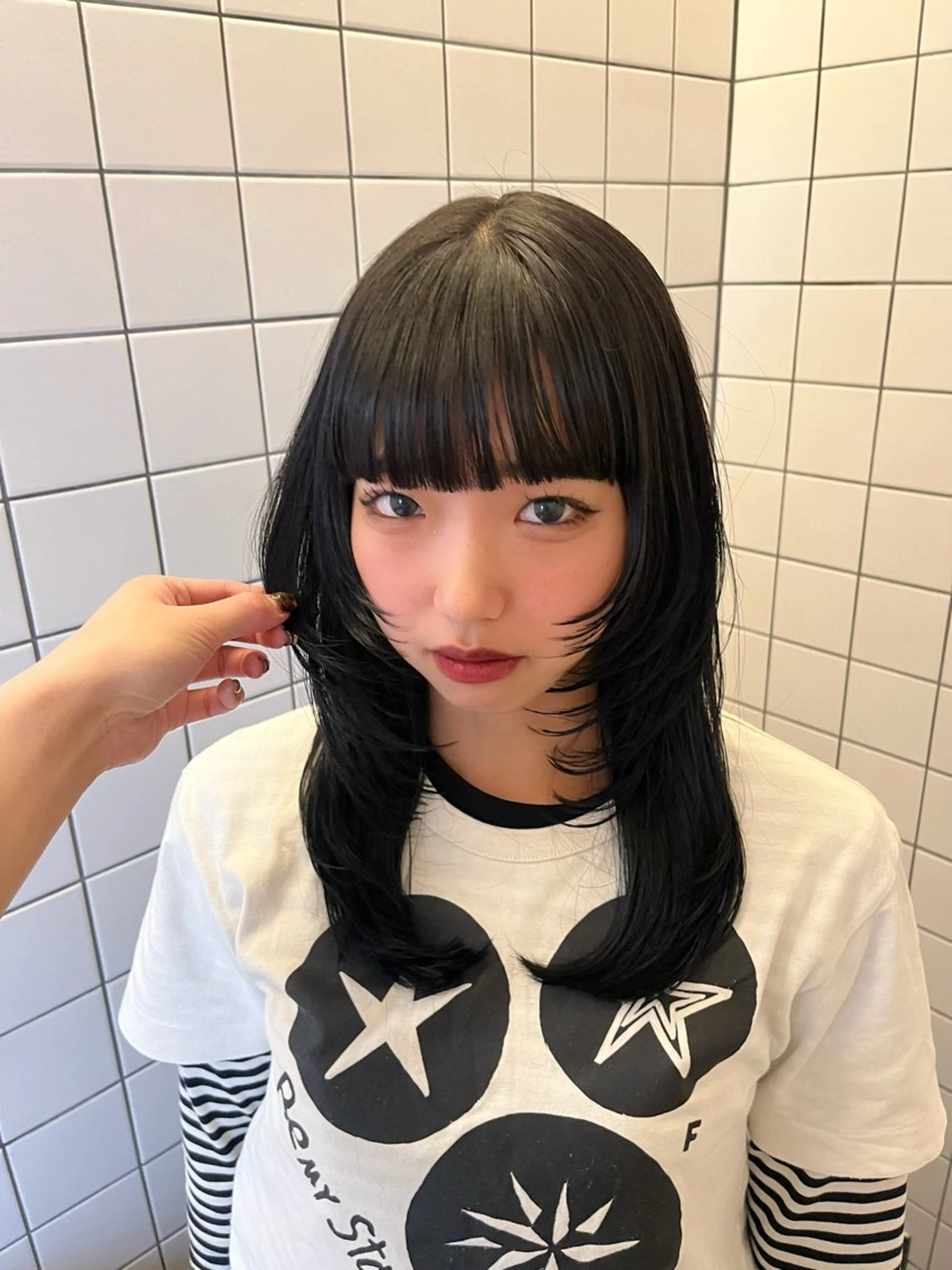 カラー くすみカラー/縮毛 ayukaのヘアスタイル