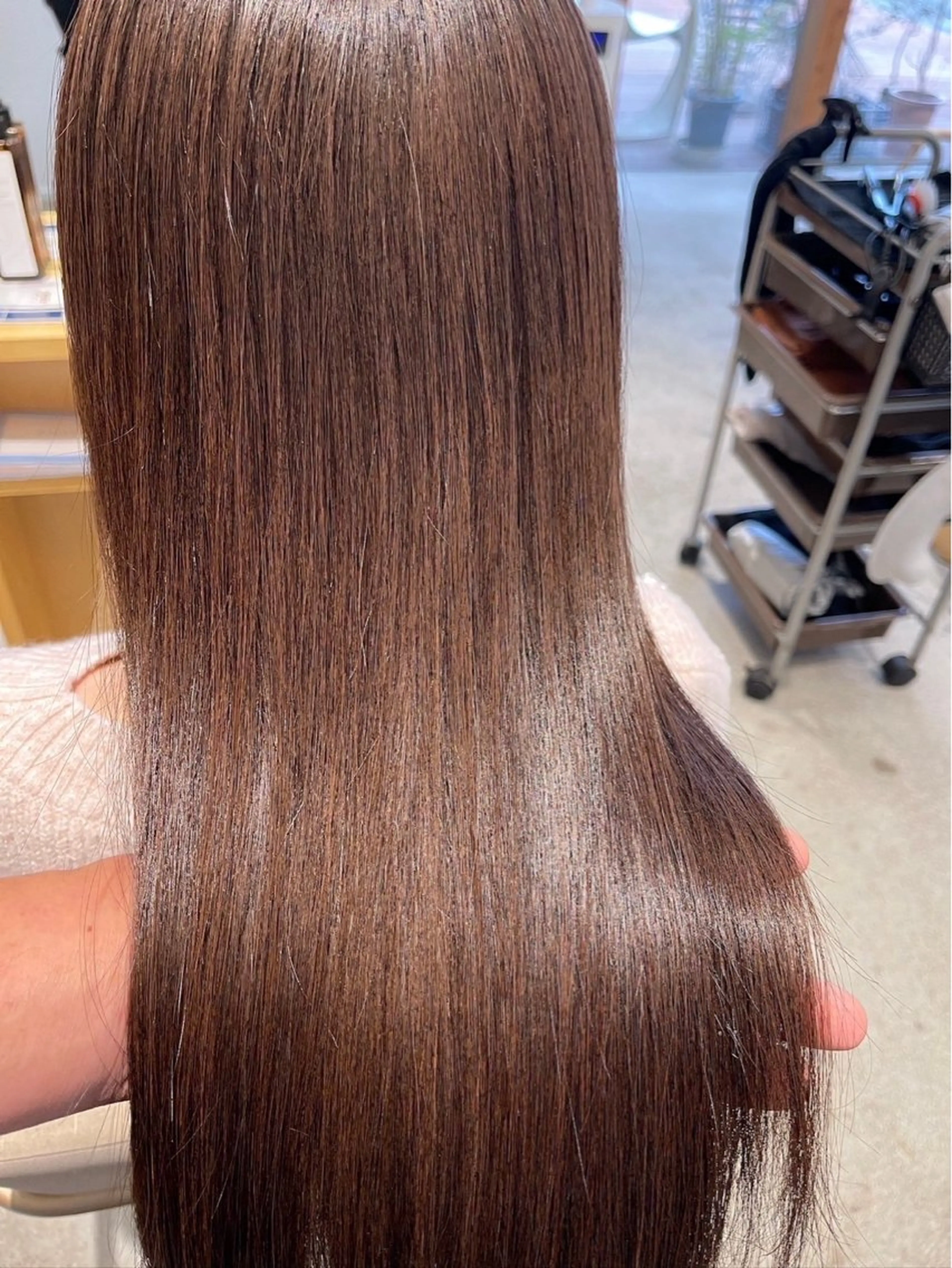 ロング 透明感ダブルカラー/ 諸岡ひばりのヘアスタイル