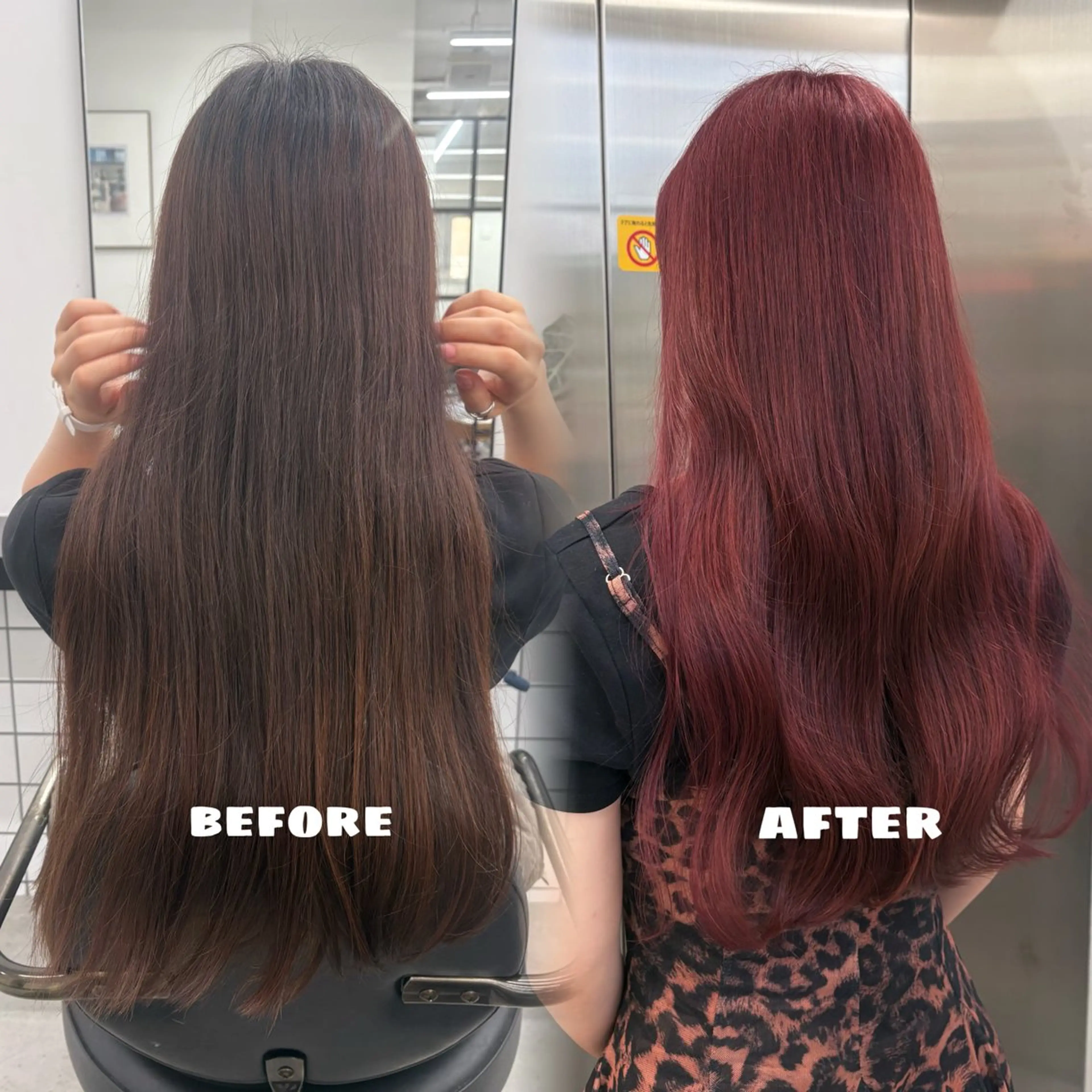 カラー レッドカラー ヘアカラー 🌟ゆりあ🌟 JILLSTUDIOのヘアスタイル