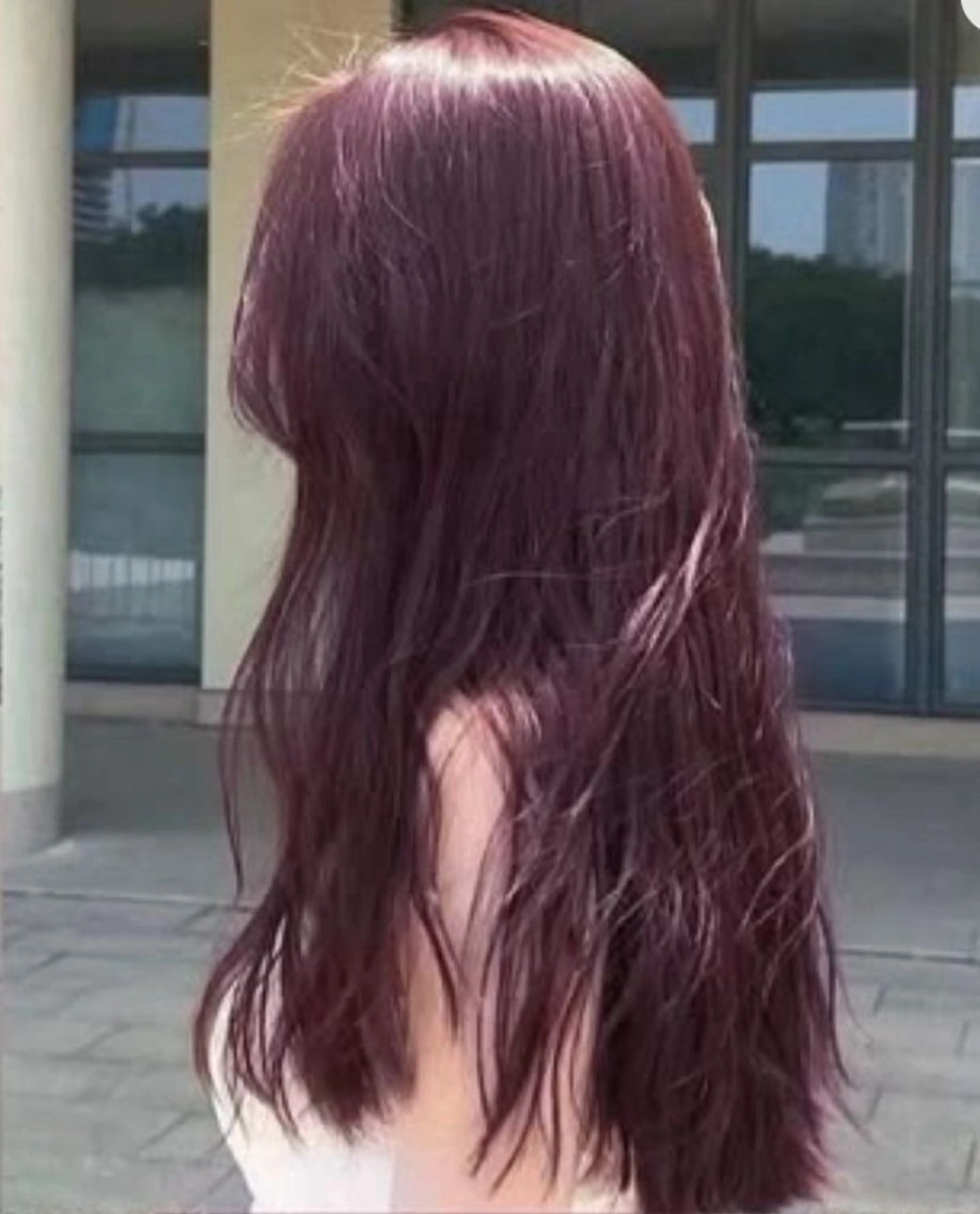 【Wカラー💞✨】ミニモ学割／ケアブリーチ ダメージを９０%カット 🫧うる艶可愛い♡暖色 ピンクベージュ／ワインレッドの写真