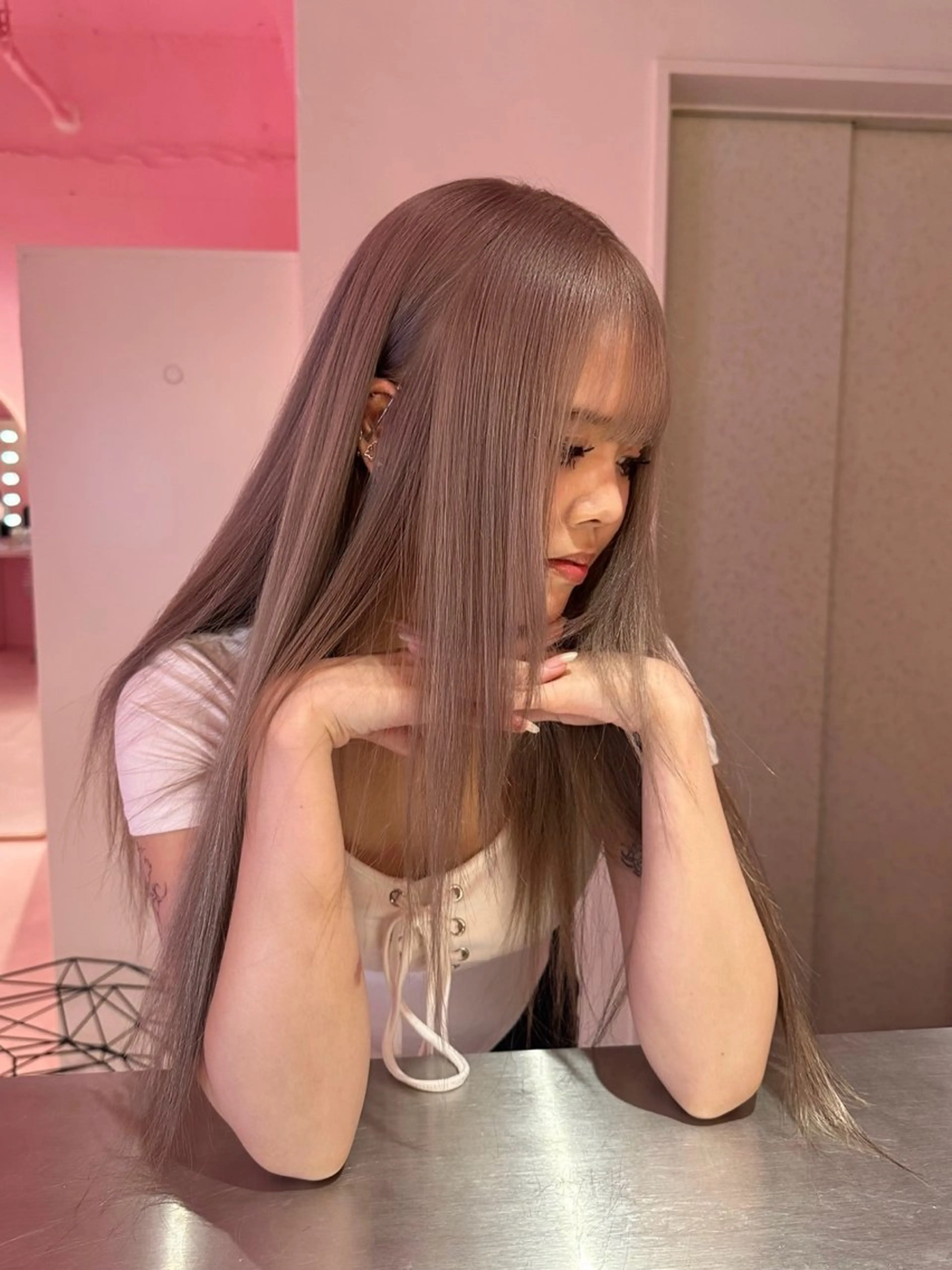 ロング ブリーチカラー 特化/MAHIROのヘアスタイル