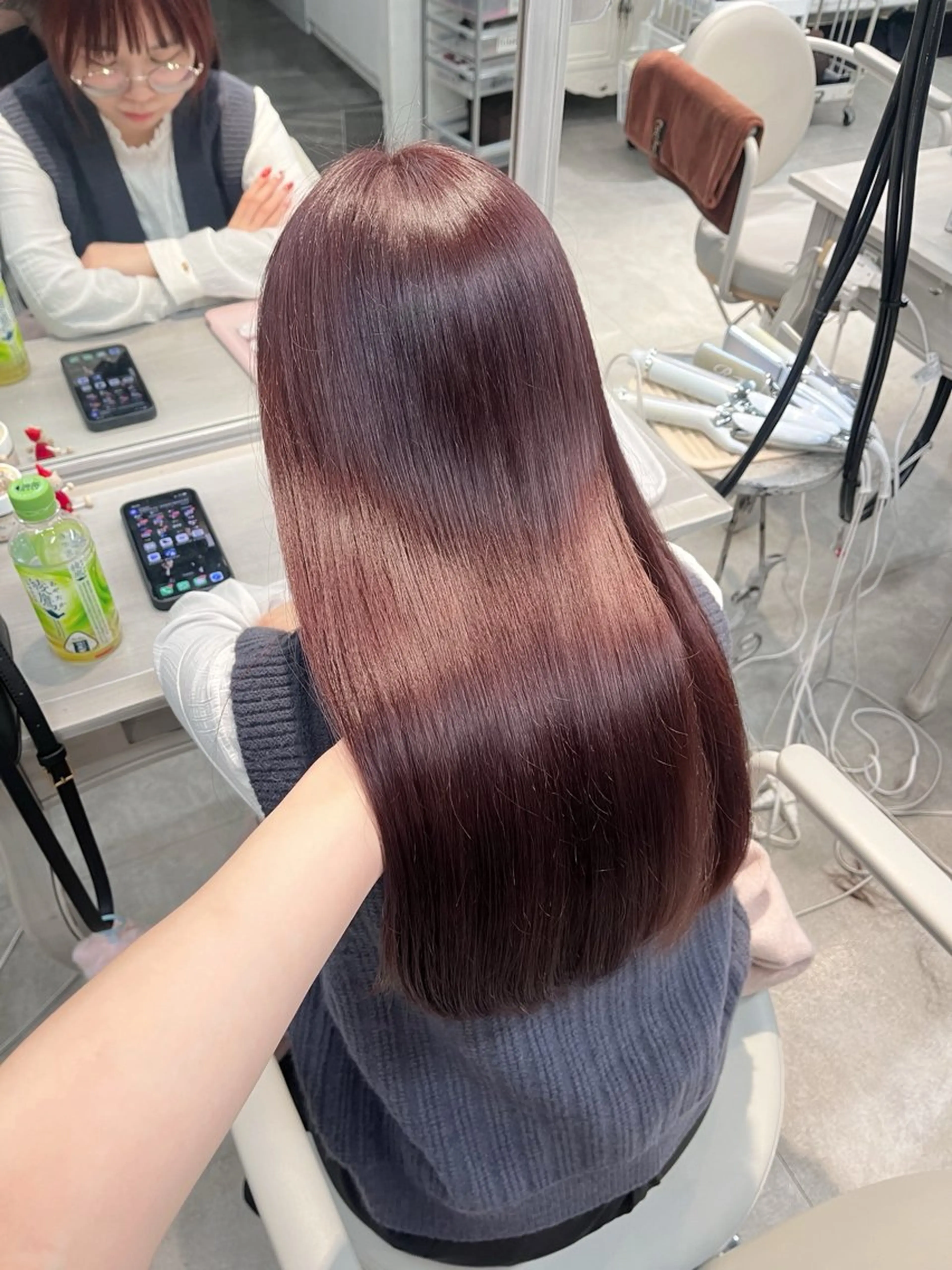 ロング カラー ヘアカラー トリートメント 🍓艶モテ暖色カラー 🎀mayu🍓のヘアスタイル