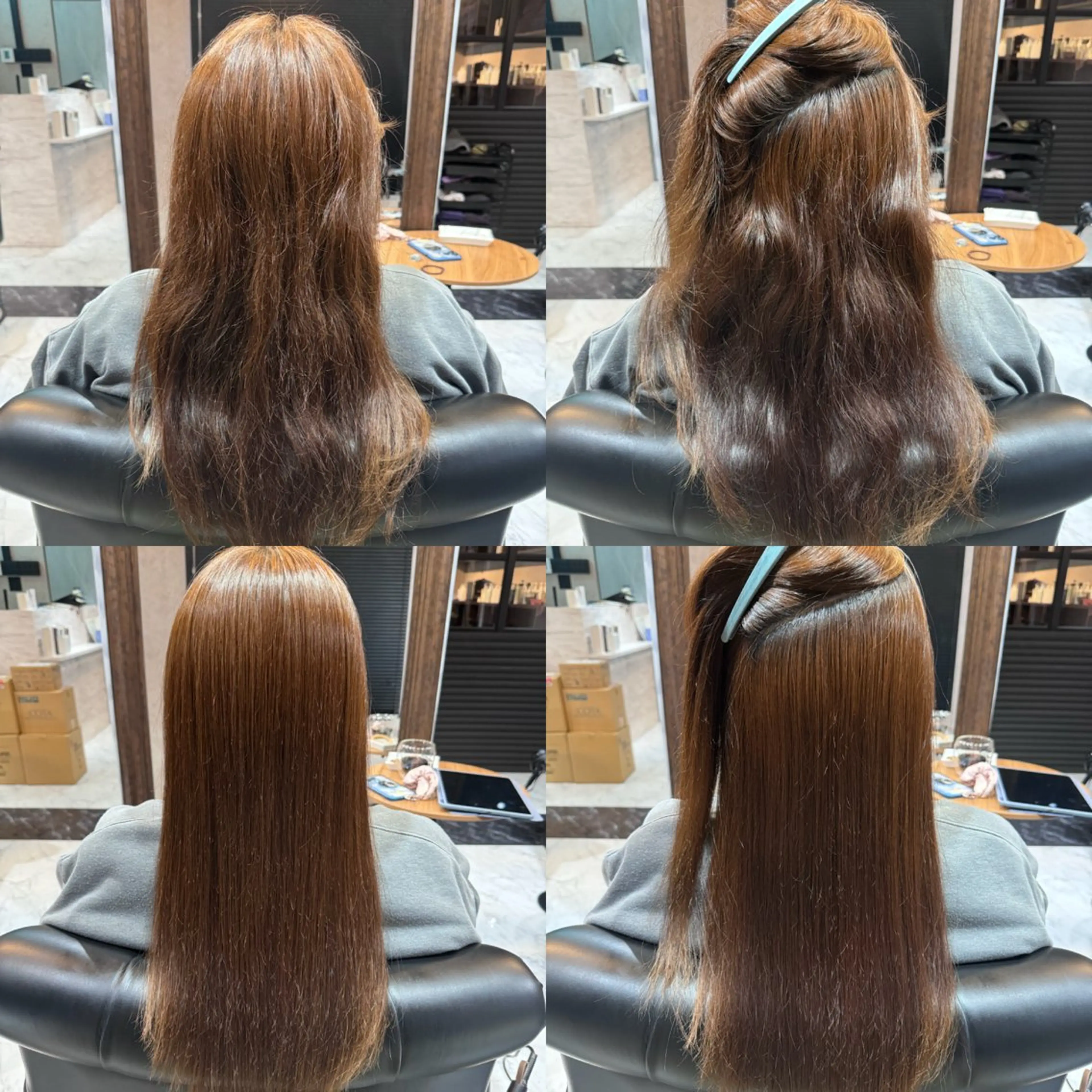 ロング 縮毛矯正 LuanaTOKYO 都築佑汰のヘアスタイル