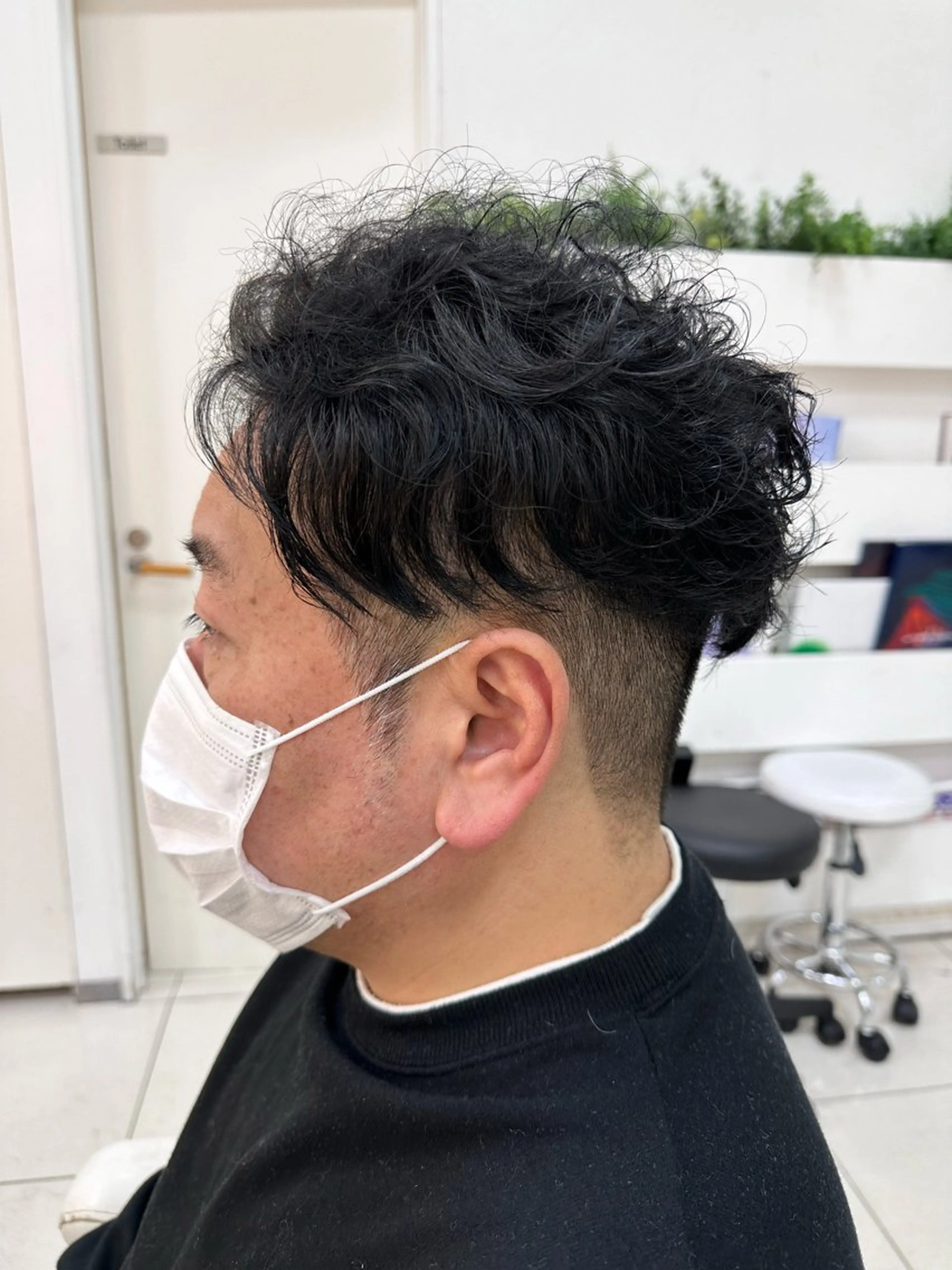 パーマ メンズ カット パーマ 伊佐 愛のヘアスタイル