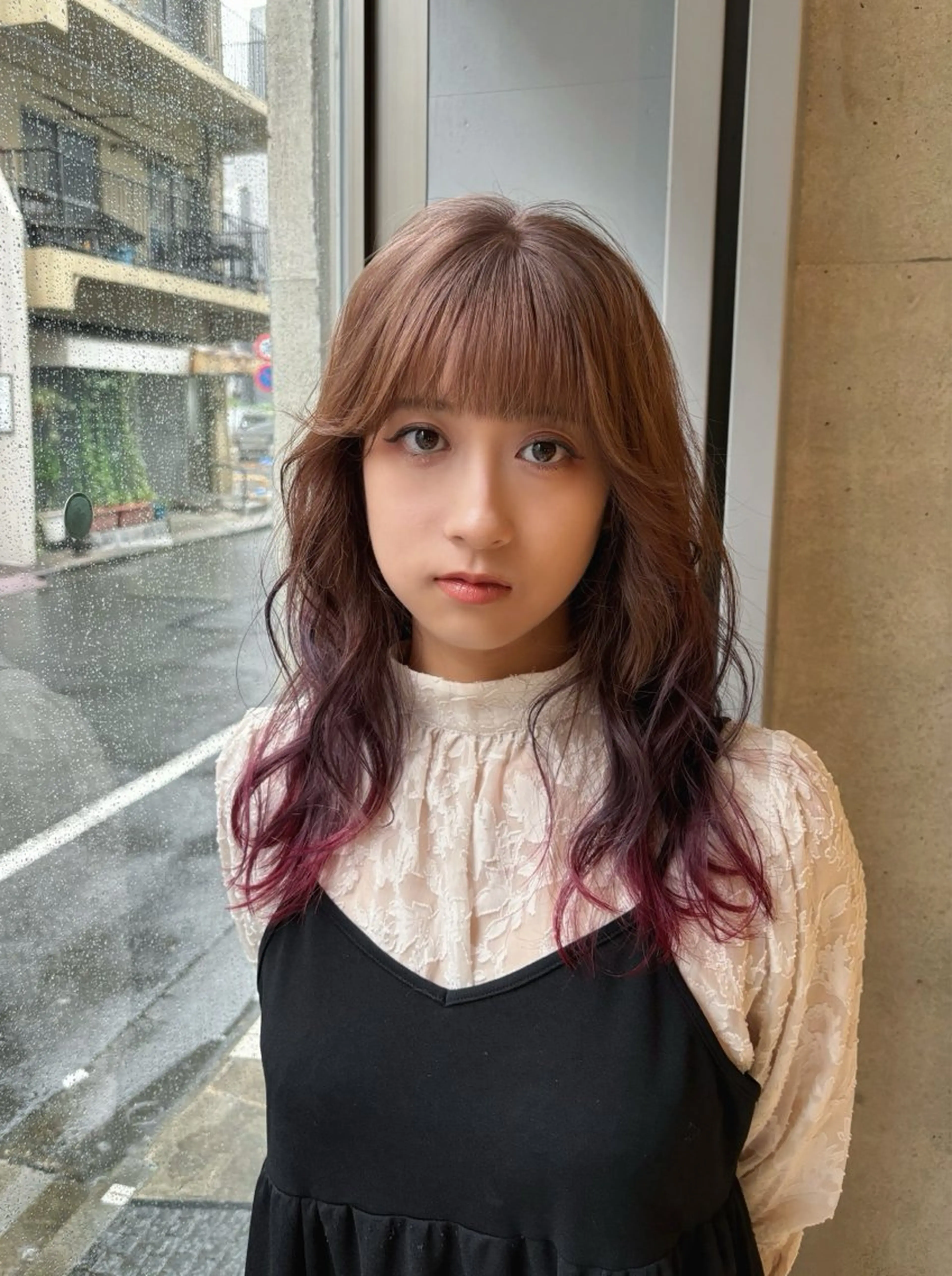 ロング カラー カット ヘアカラー トリートメント 表参道/ハイトーン /yuiのヘアスタイル