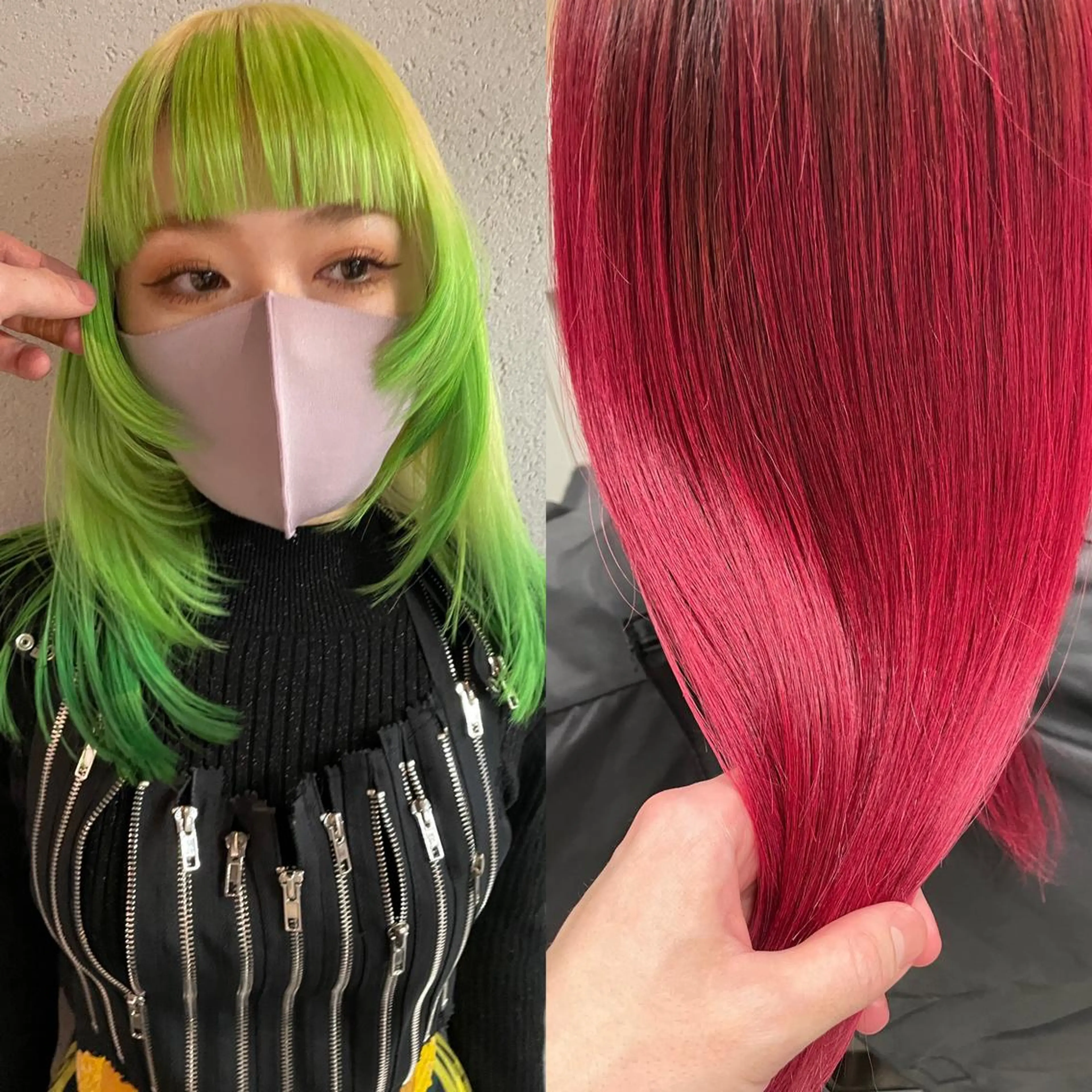 ミディアム カラー ヘアカラー 吉田一輝 外国人パーマのヘアスタイル