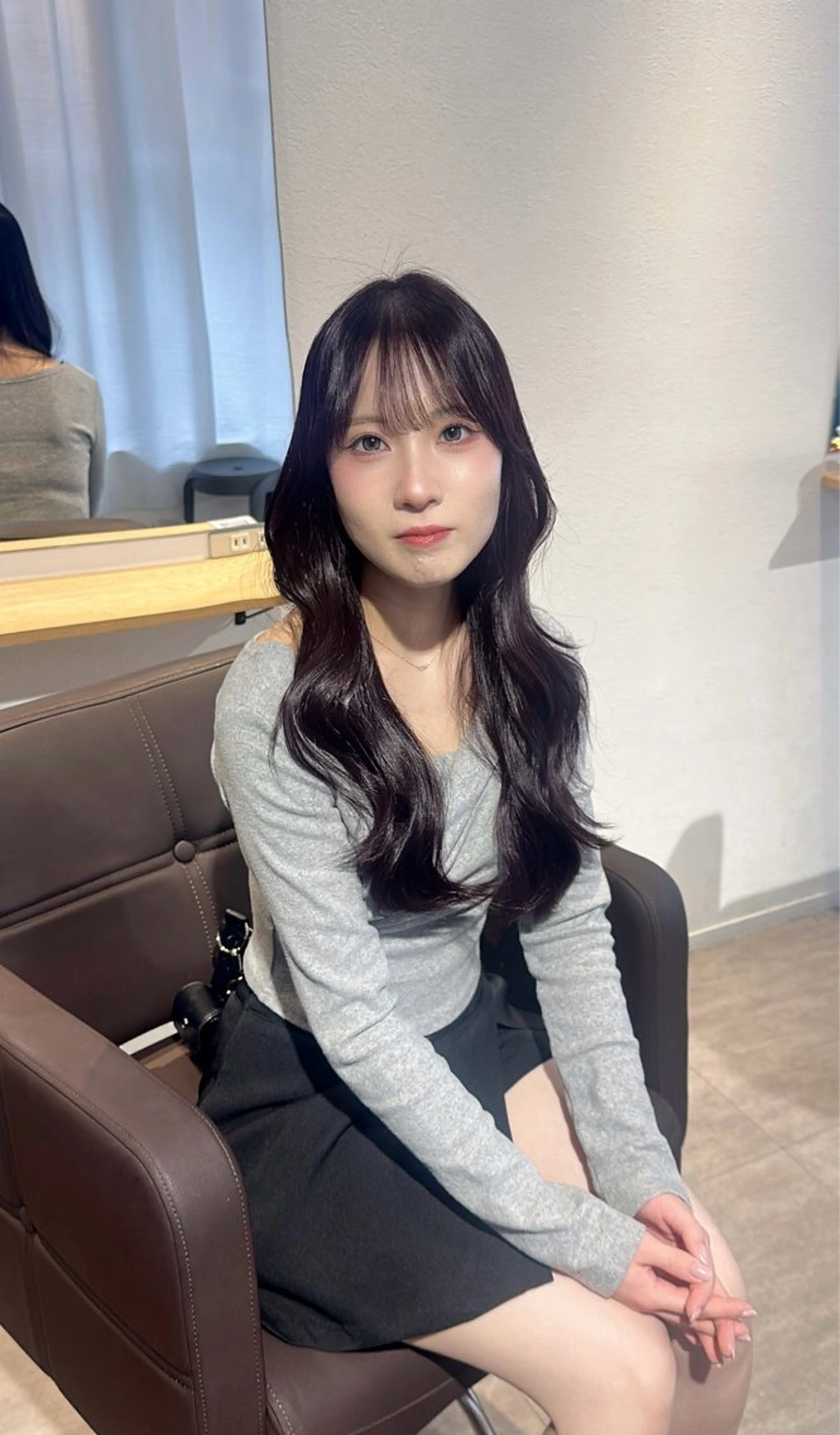 ロング カラー 髪質改善 レイヤーカット ワンホンレイヤー カット ヘアカラー Asuka/髪質改善 /カラー/ヘアセットのヘアスタイル