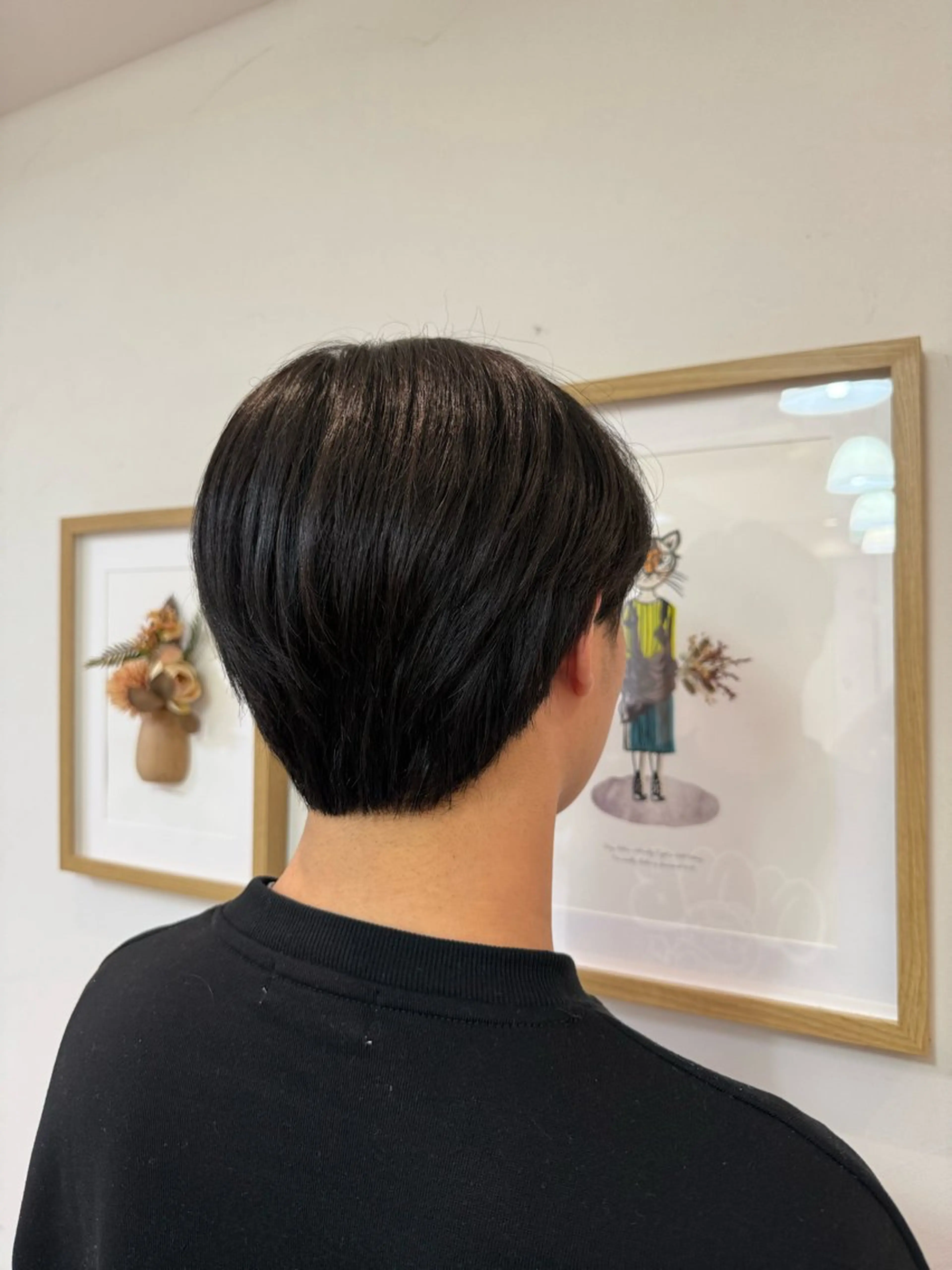 メンズ マッシュ シースルーマッシュ メンズカットモデル /金川なづなのヘアスタイル