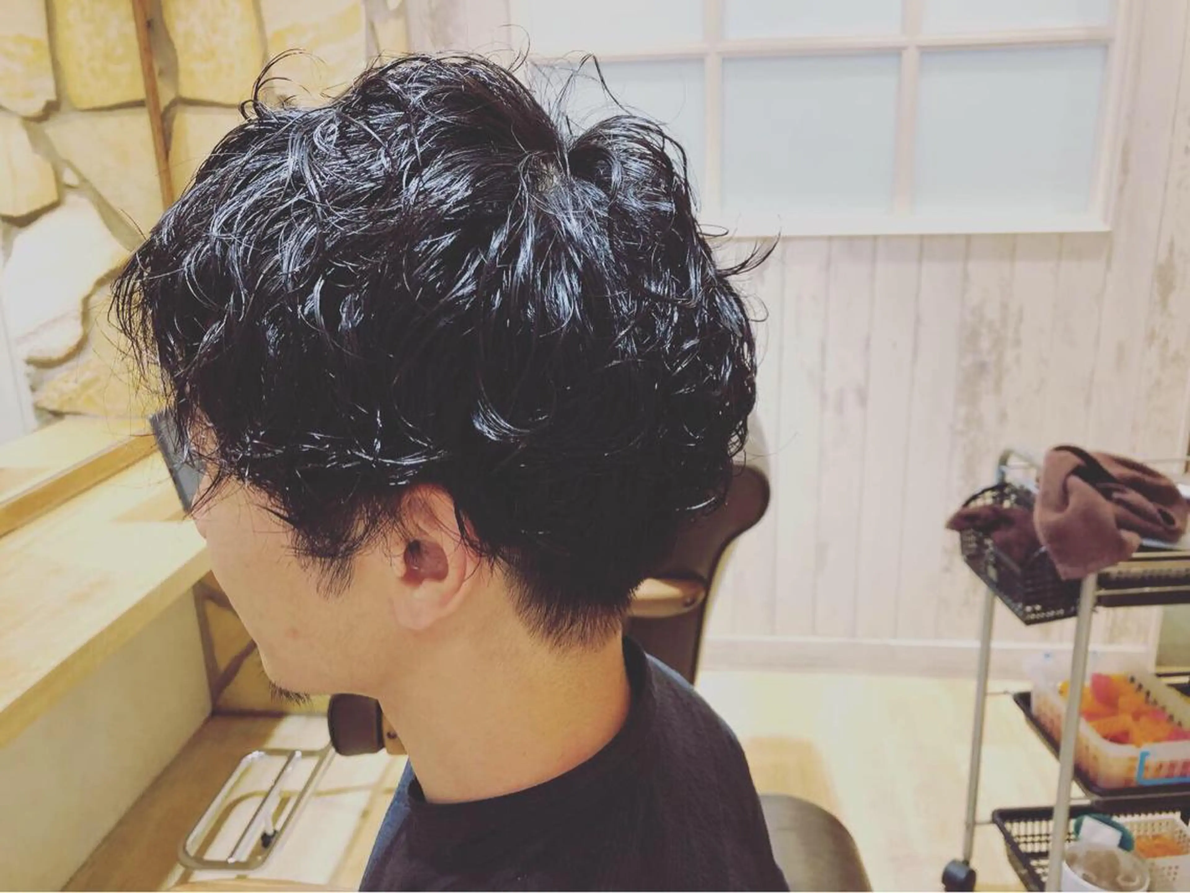 パーマ メンズ カット パーマ kawabe maikoのヘアスタイル