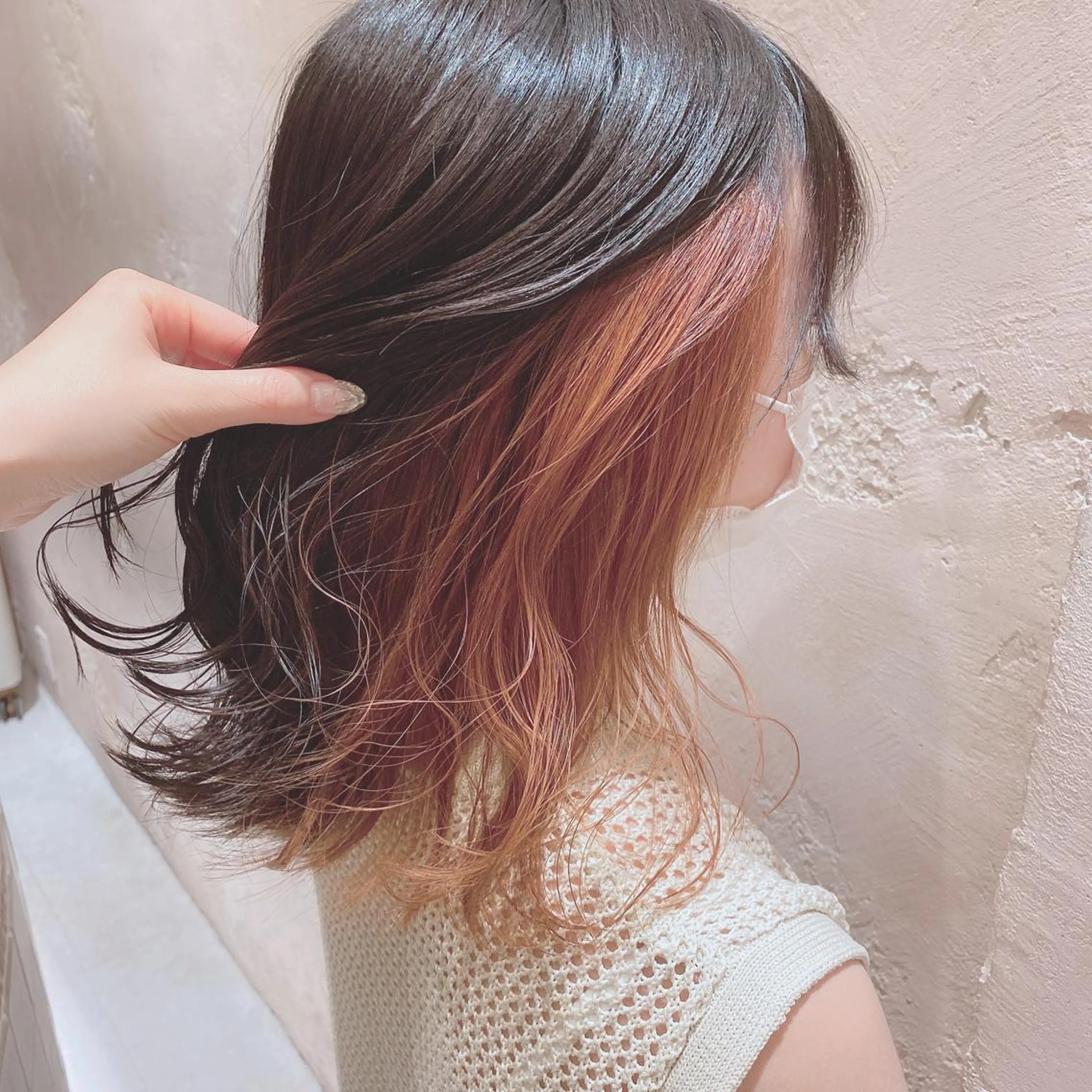 ミディアム カット ヘアカラー 代表山口ひな 髪質改善のプロのヘアスタイル