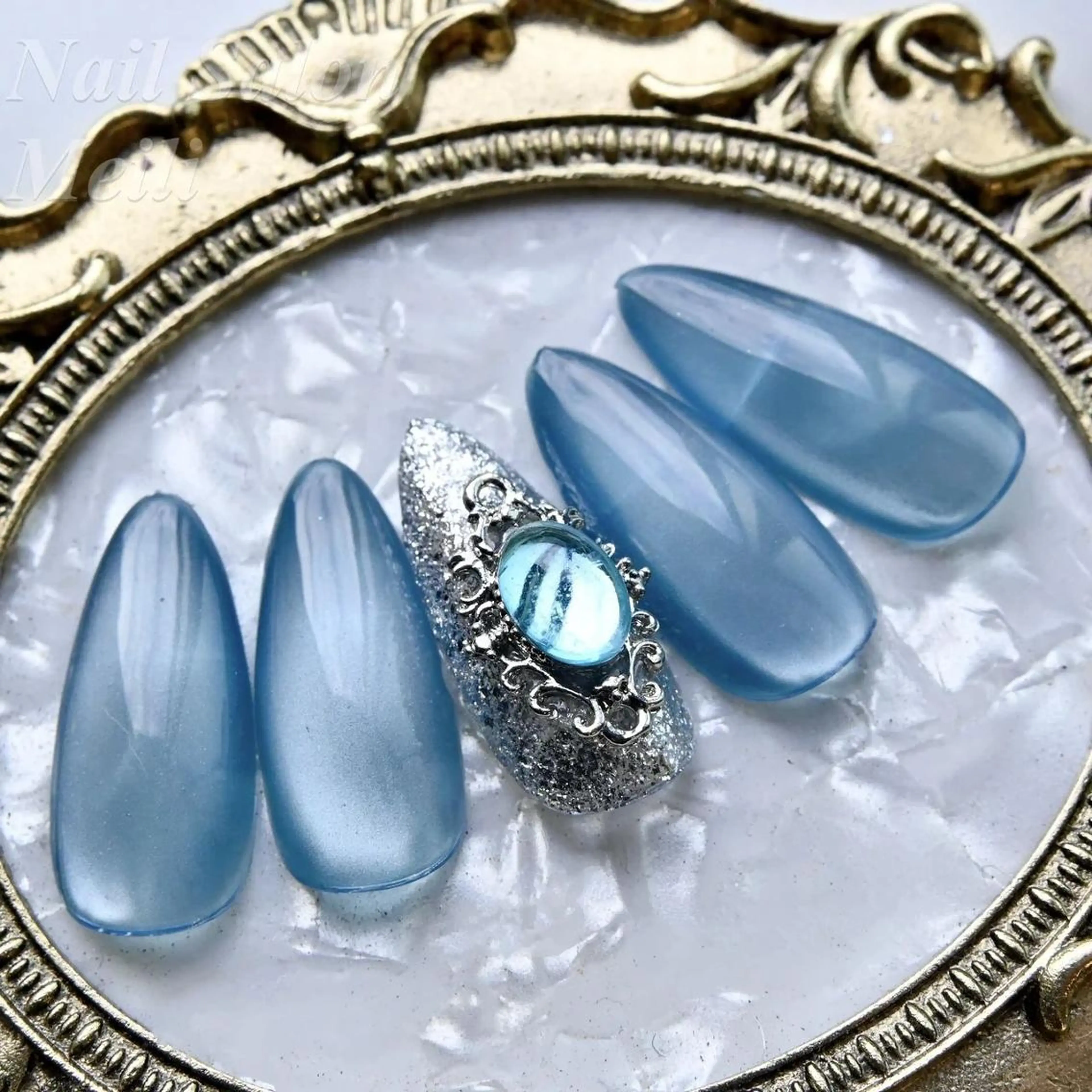 ネイル アートネイル ラメ(グリッター) マグネットネイル ストーンネイル ハンドネイル ネイルサロン メイリーのネイルデザイン