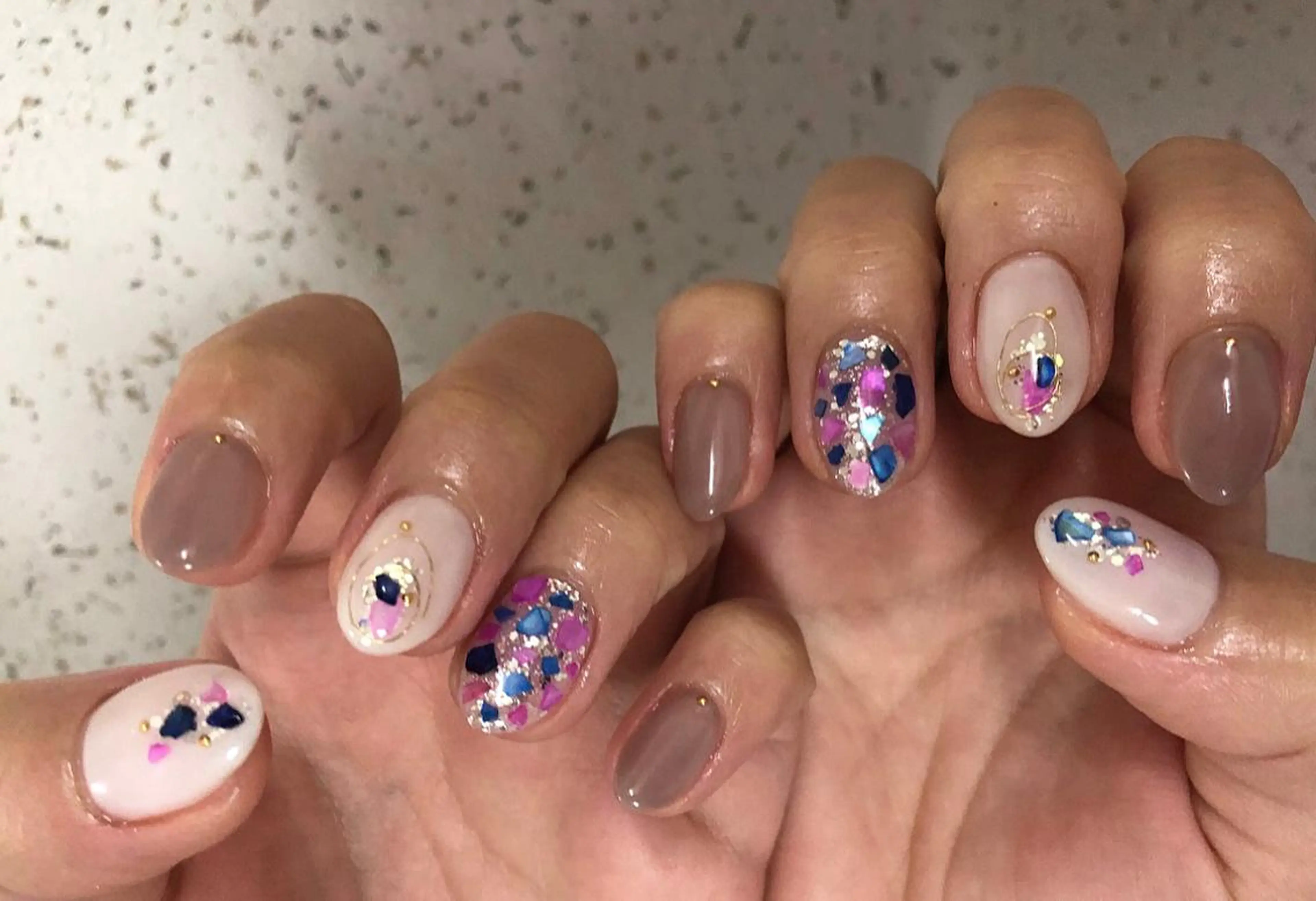 ネイル ハンドネイル ☽ ☾のネイルデザイン