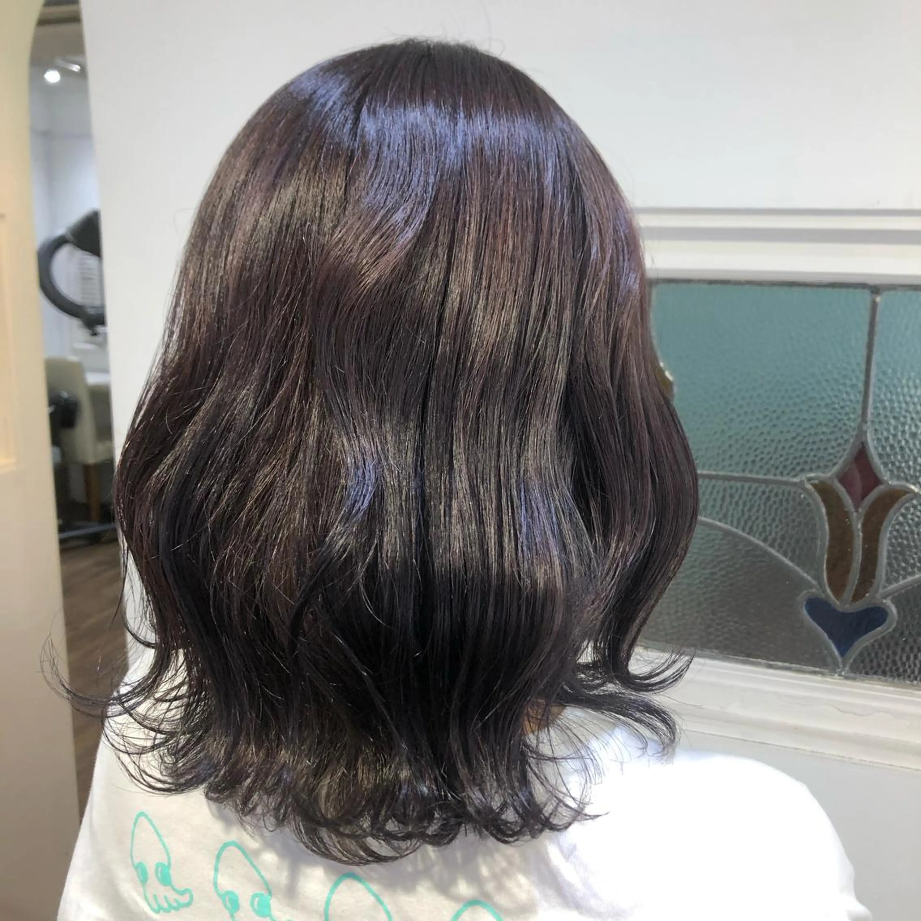 ミディアム カラー アッシュ パープルカラー ヘアカラー トリートメント PATIONN所属・横瀬 稀のヘアスタイル