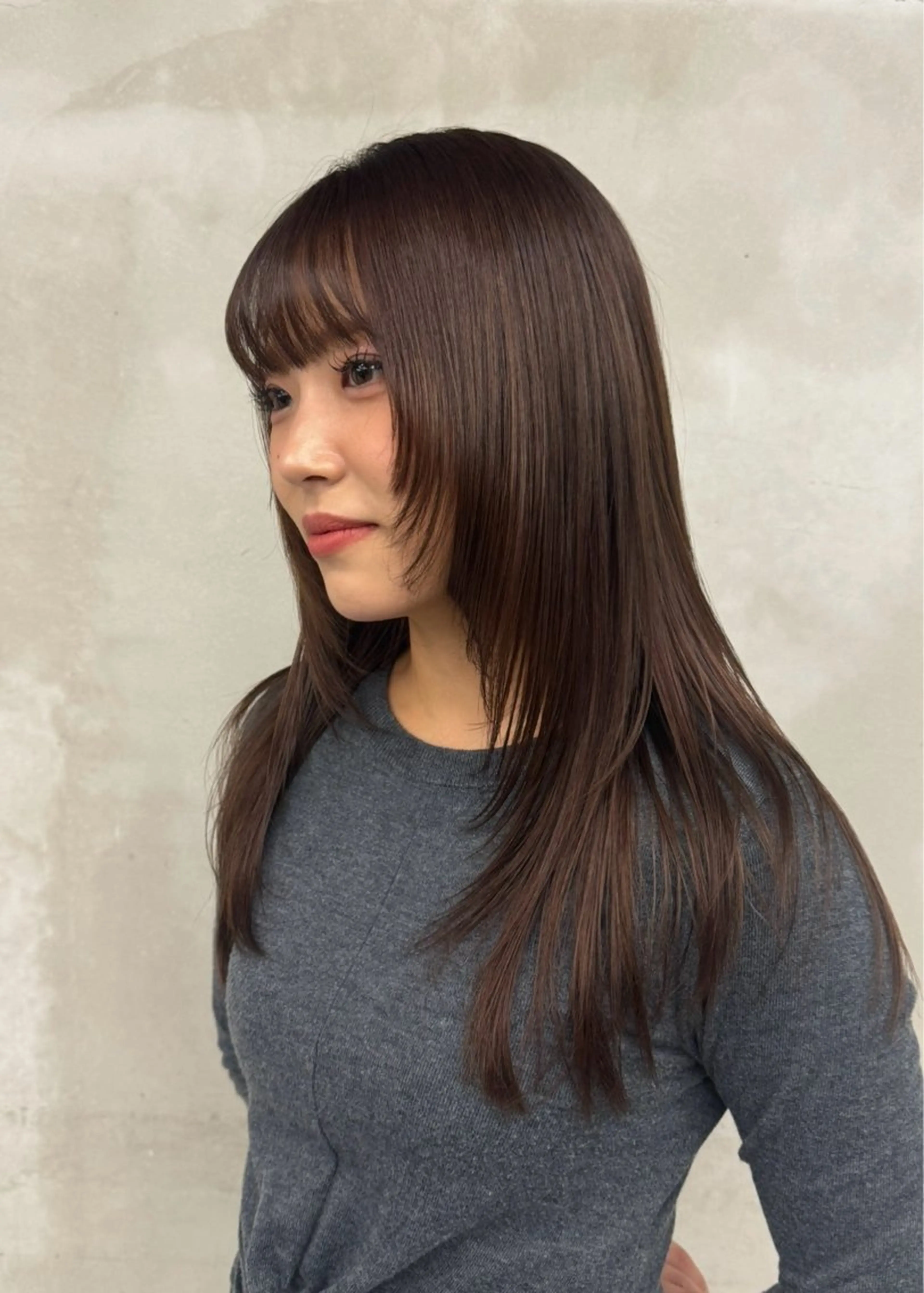 ロング 🎨白髪染め/ マニキュア/近藤怜那のヘアスタイル