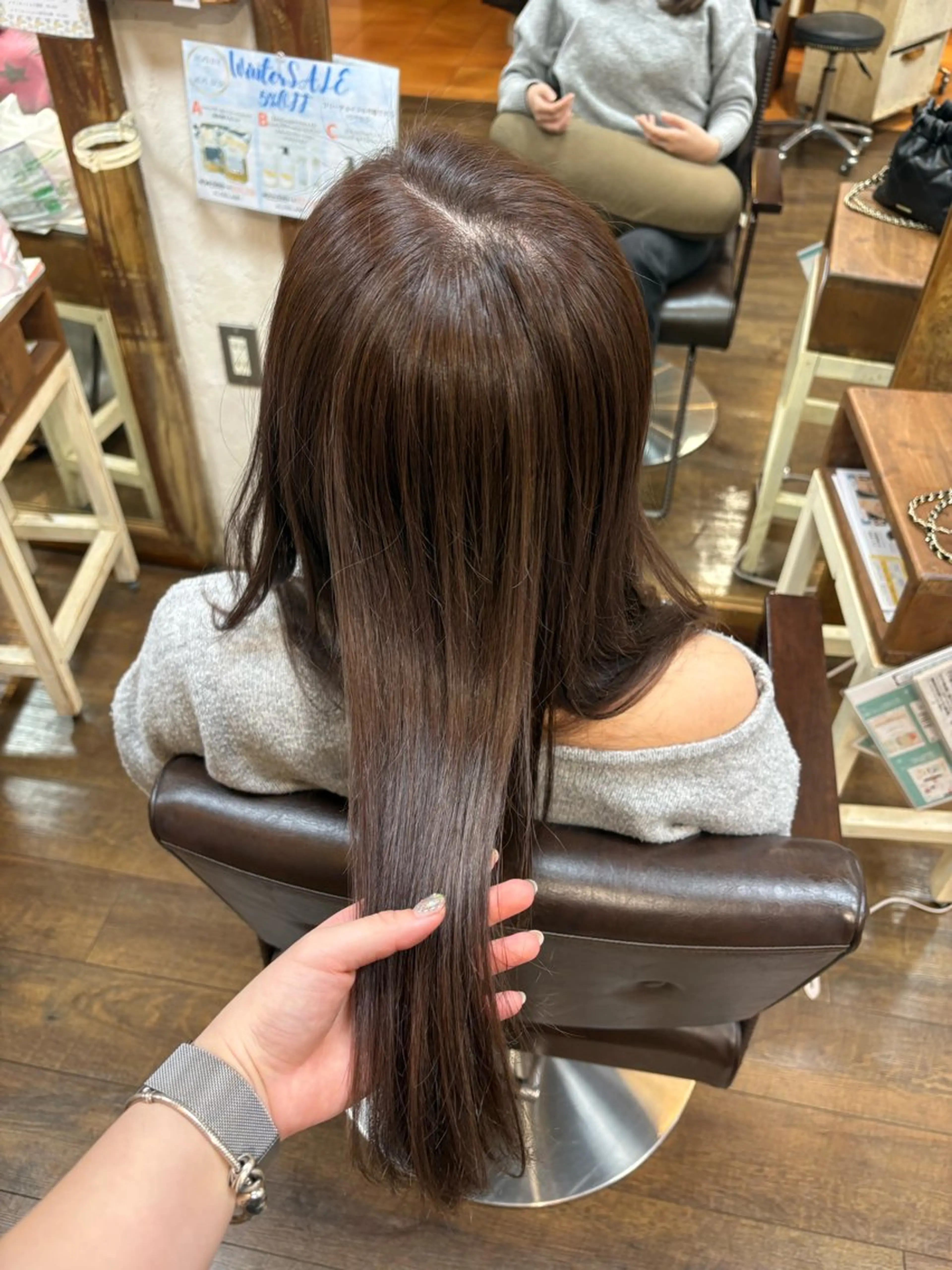 セミロング カラー カット ヘアカラー 元山 ショート艶カラー🍀のヘアスタイル