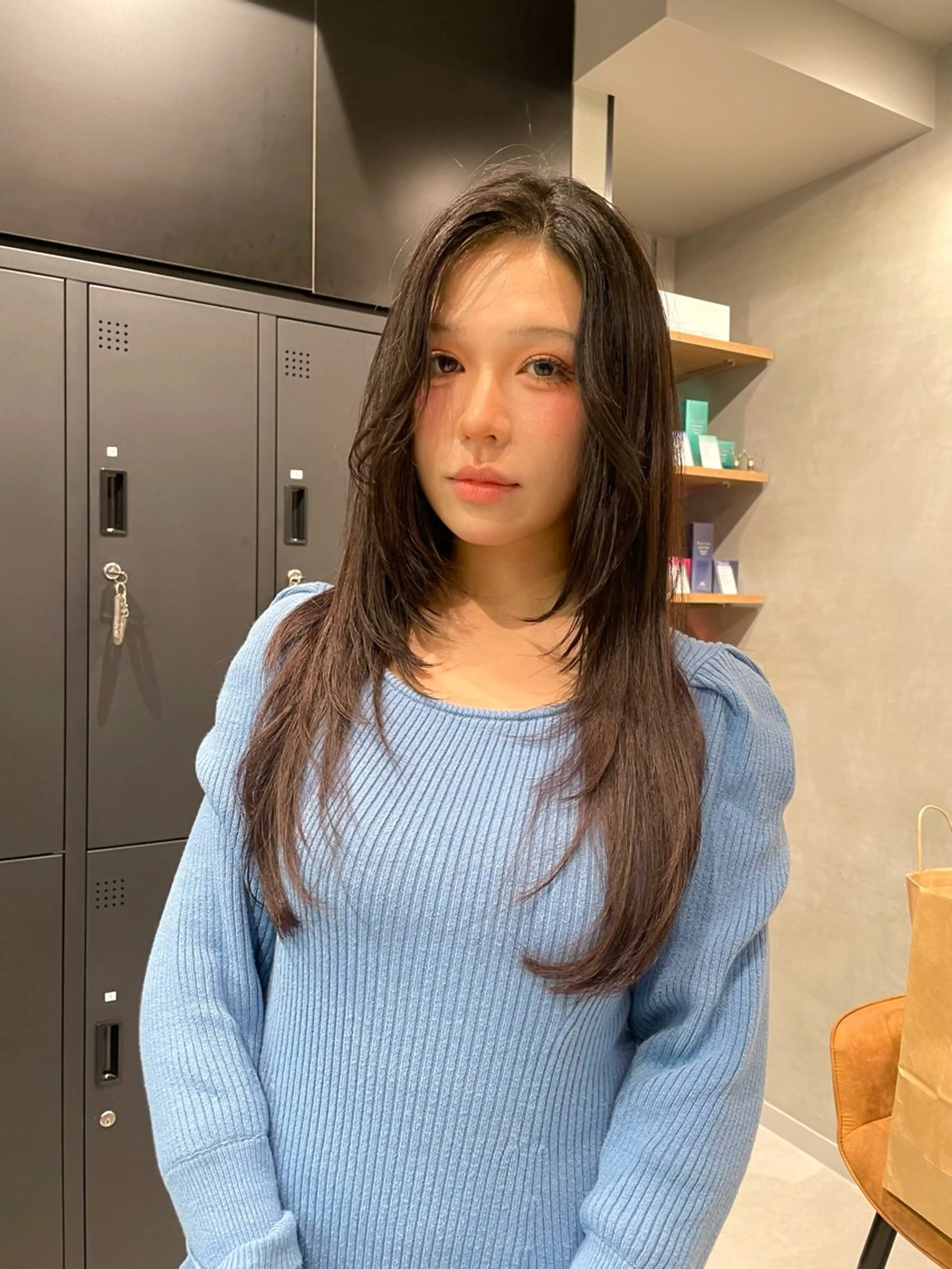 ロング カット トリートメント ヘッドスパ ヘアセット 暖色レイヤー 🥀REIRIのヘアスタイル