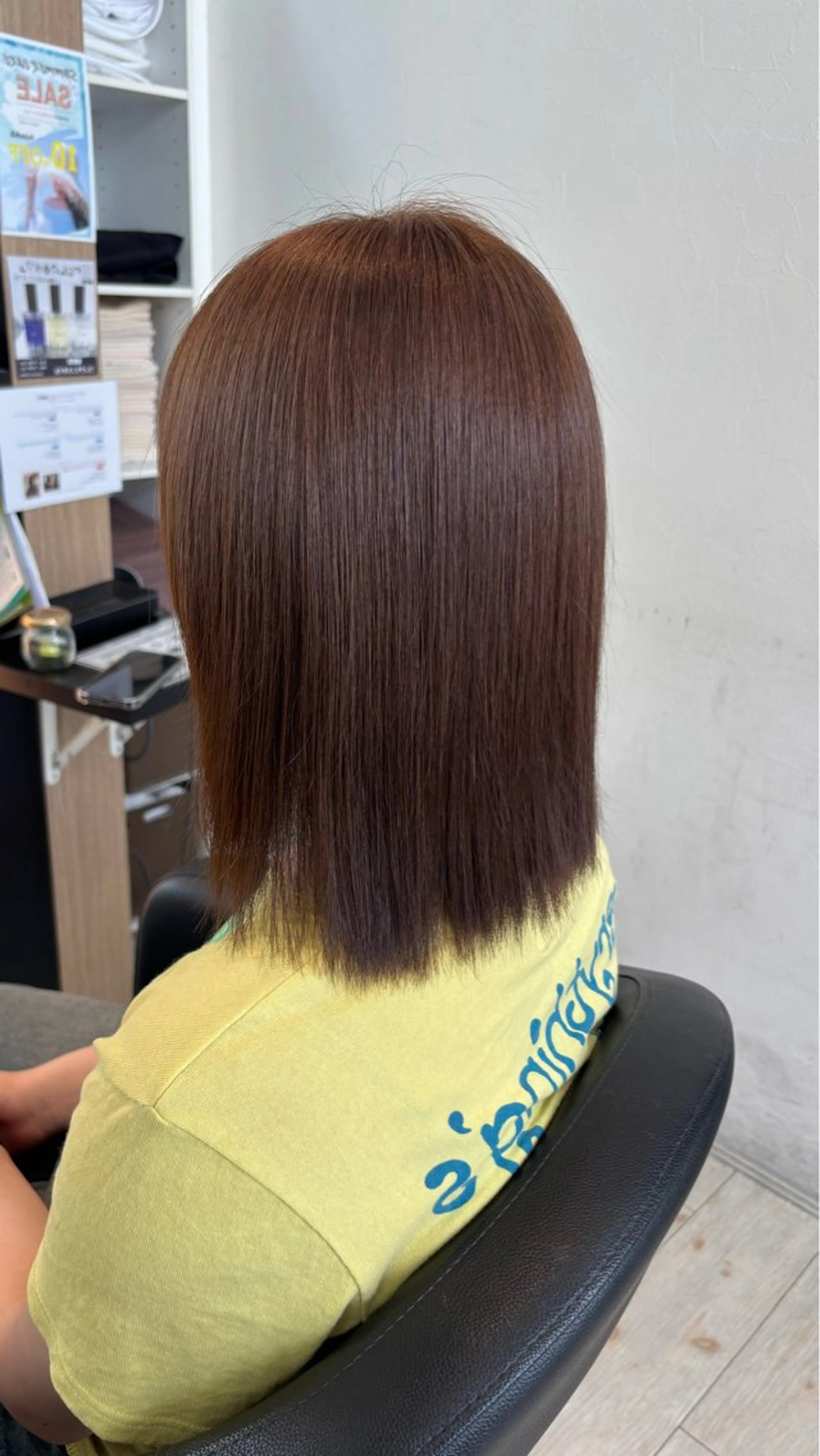 カラー ブリーチ ブラウンカラー ダブルカラー ブリーチなしカラー miyu/ボブ/ 透明感カラー/栄のヘアスタイル