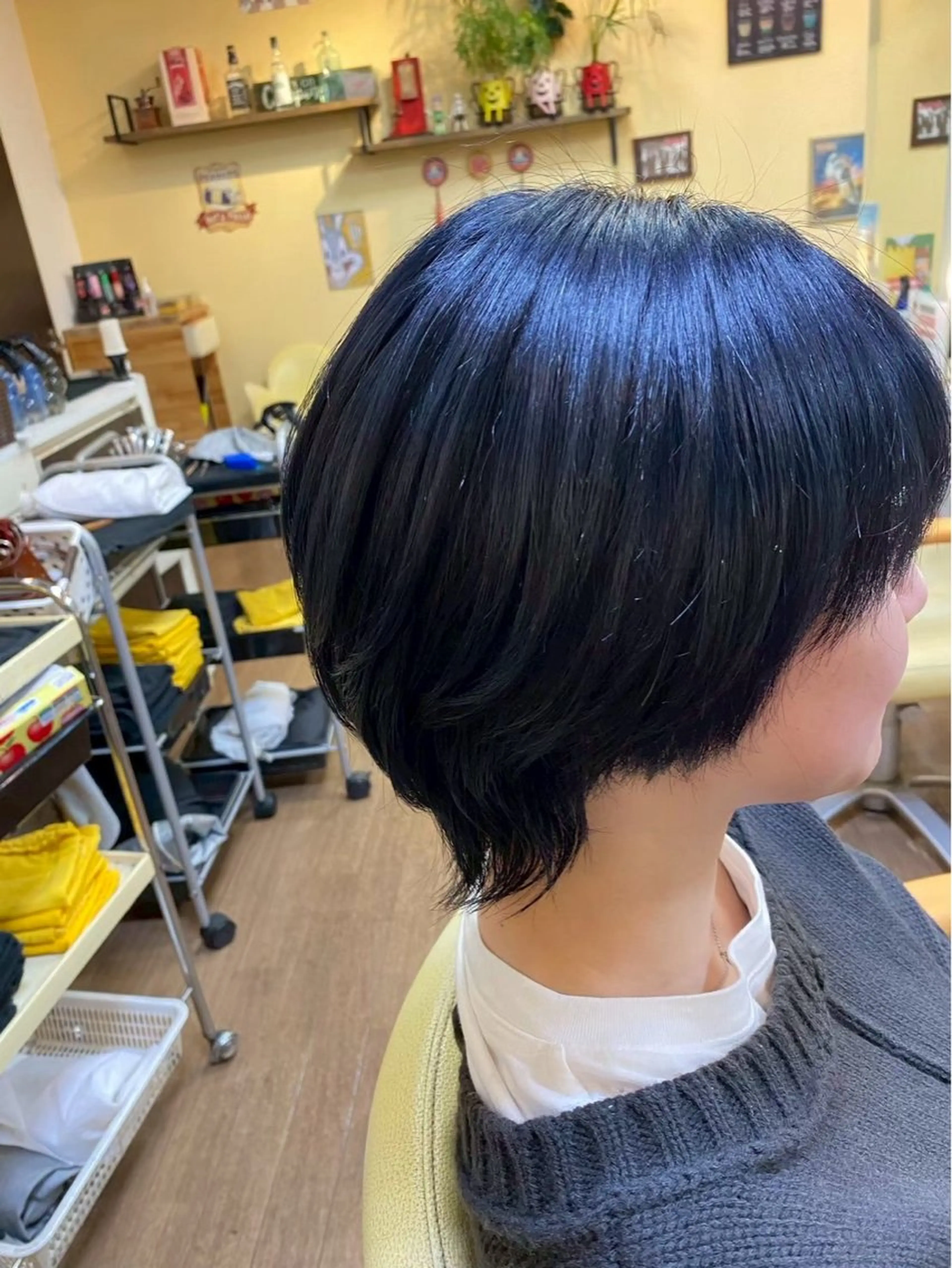 ショート カラー カット ヘアカラー トリートメント ANSA  hair 椥辻店所属・くにもと かいりのヘアスタイル