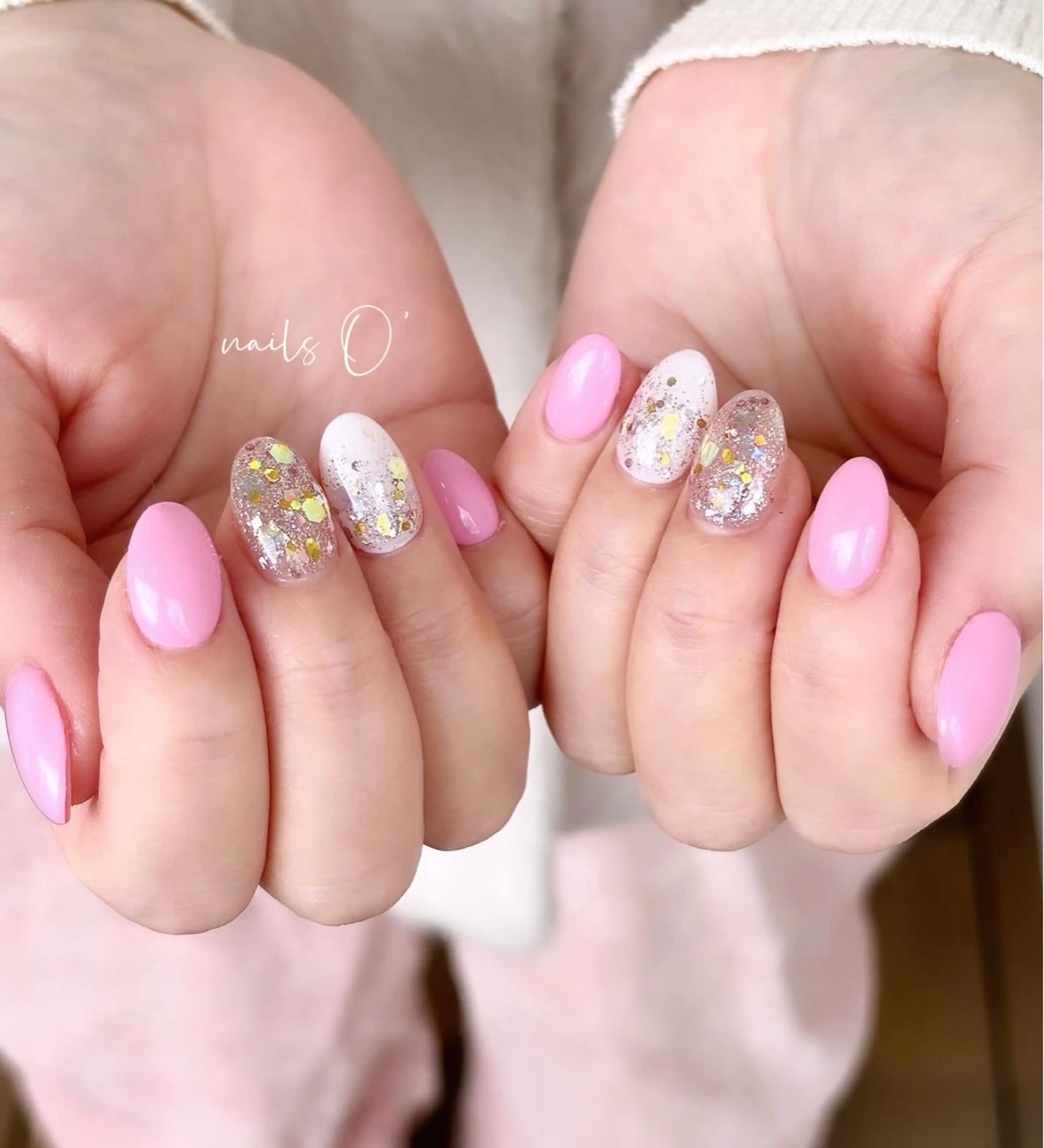 ネイル 大人可愛いネイル🎗 Hinaのネイルデザイン