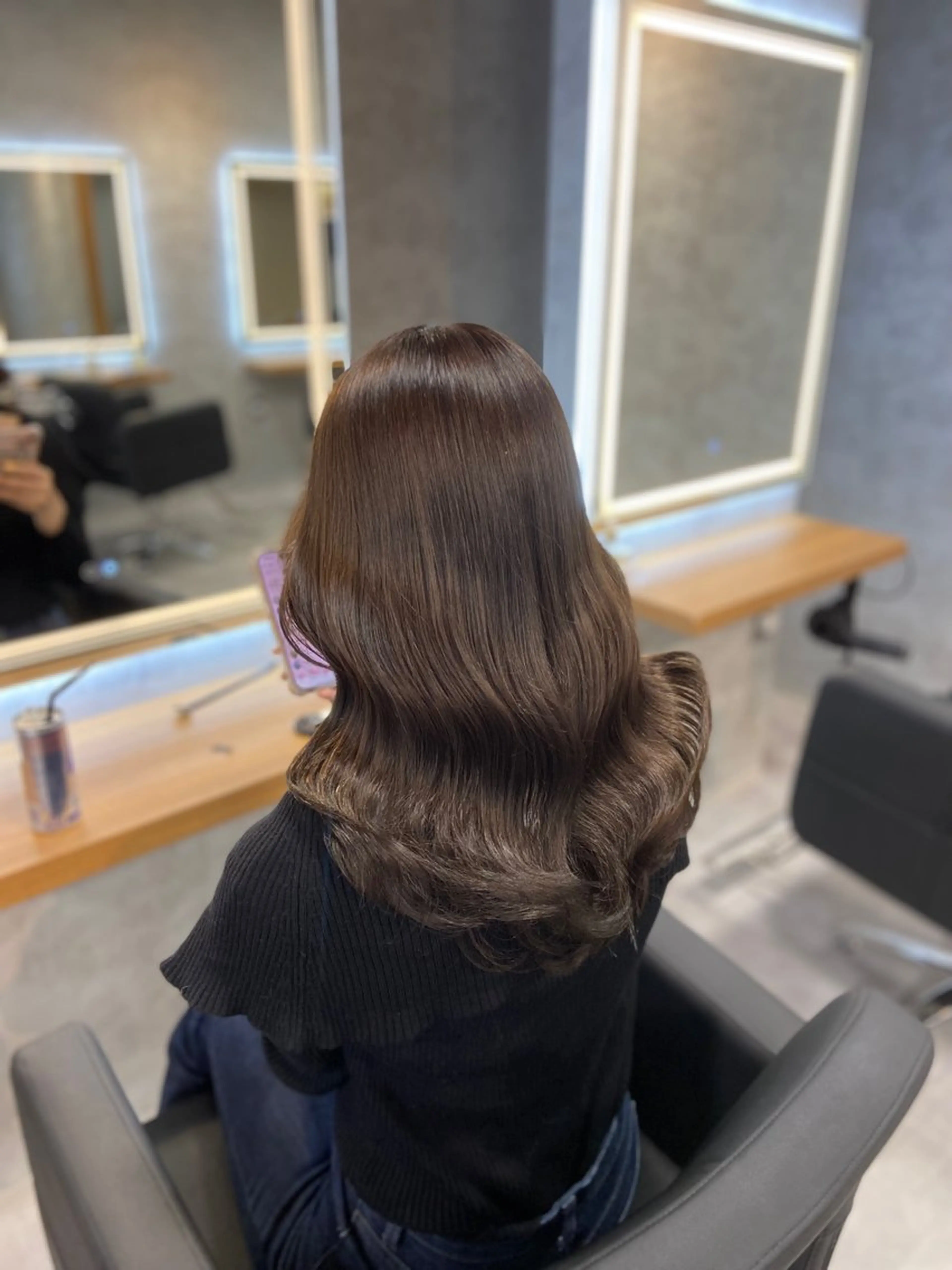 ロング カラー ヘアアレンジ カット ヘアカラー トリートメント ヘアセット レイヤー×透明感カラ ーHAYATOのヘアスタイル