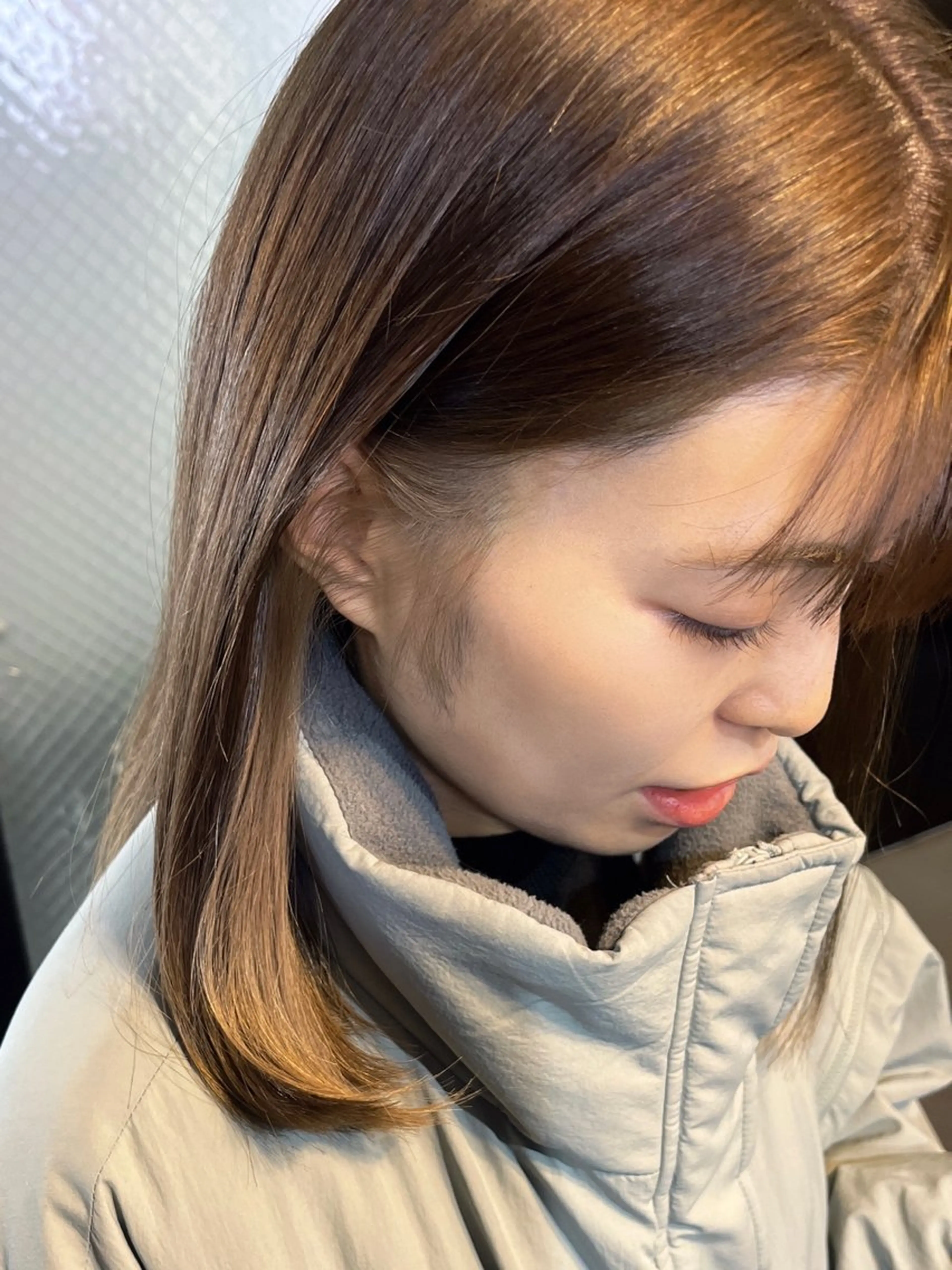 ミディアム トリートメント レイヤー/髪質改善 /艶カラー/SAKIのヘアスタイル