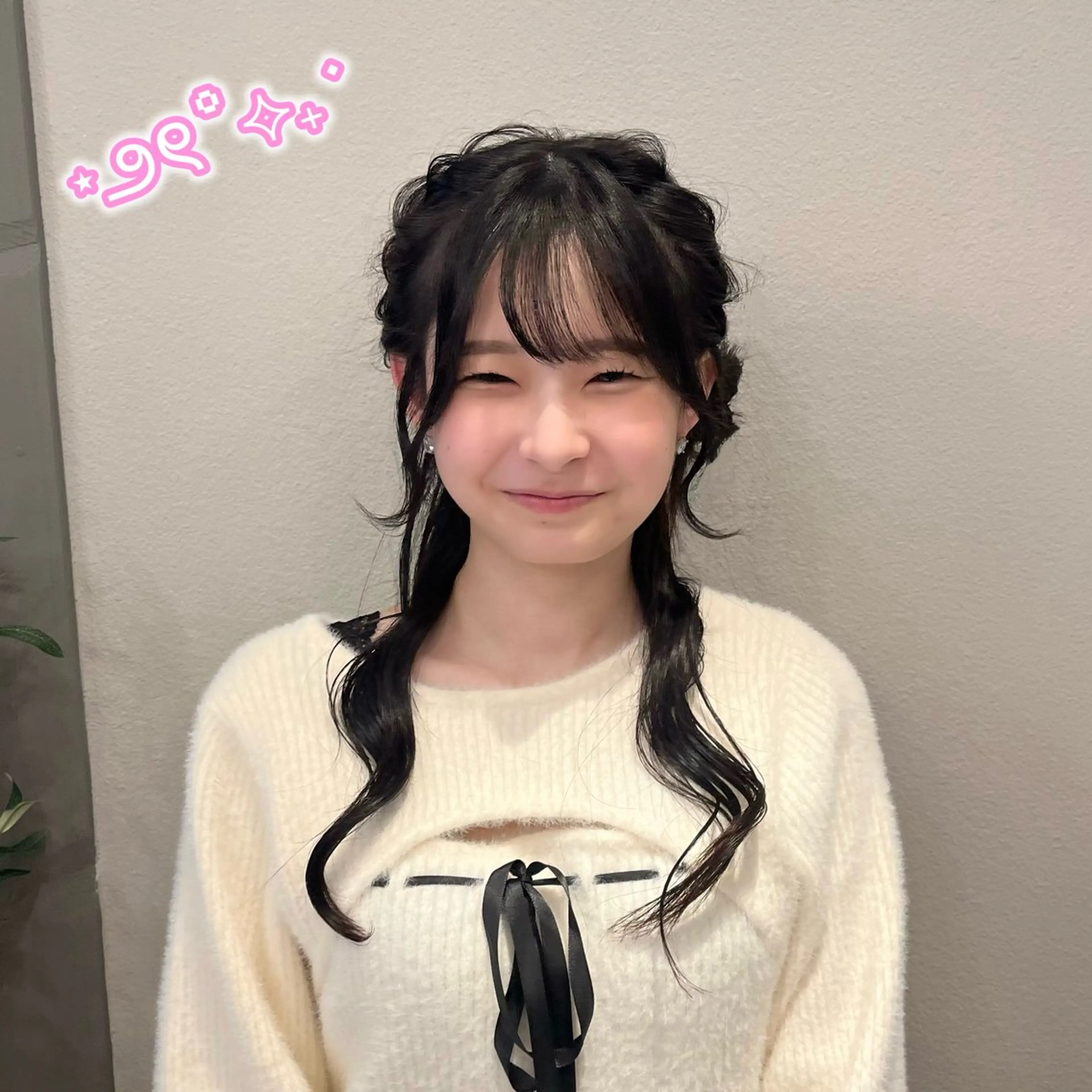 ヘアアレンジ ヘアセット ヘアセット/ピンク /レッド/あつはのヘアスタイル