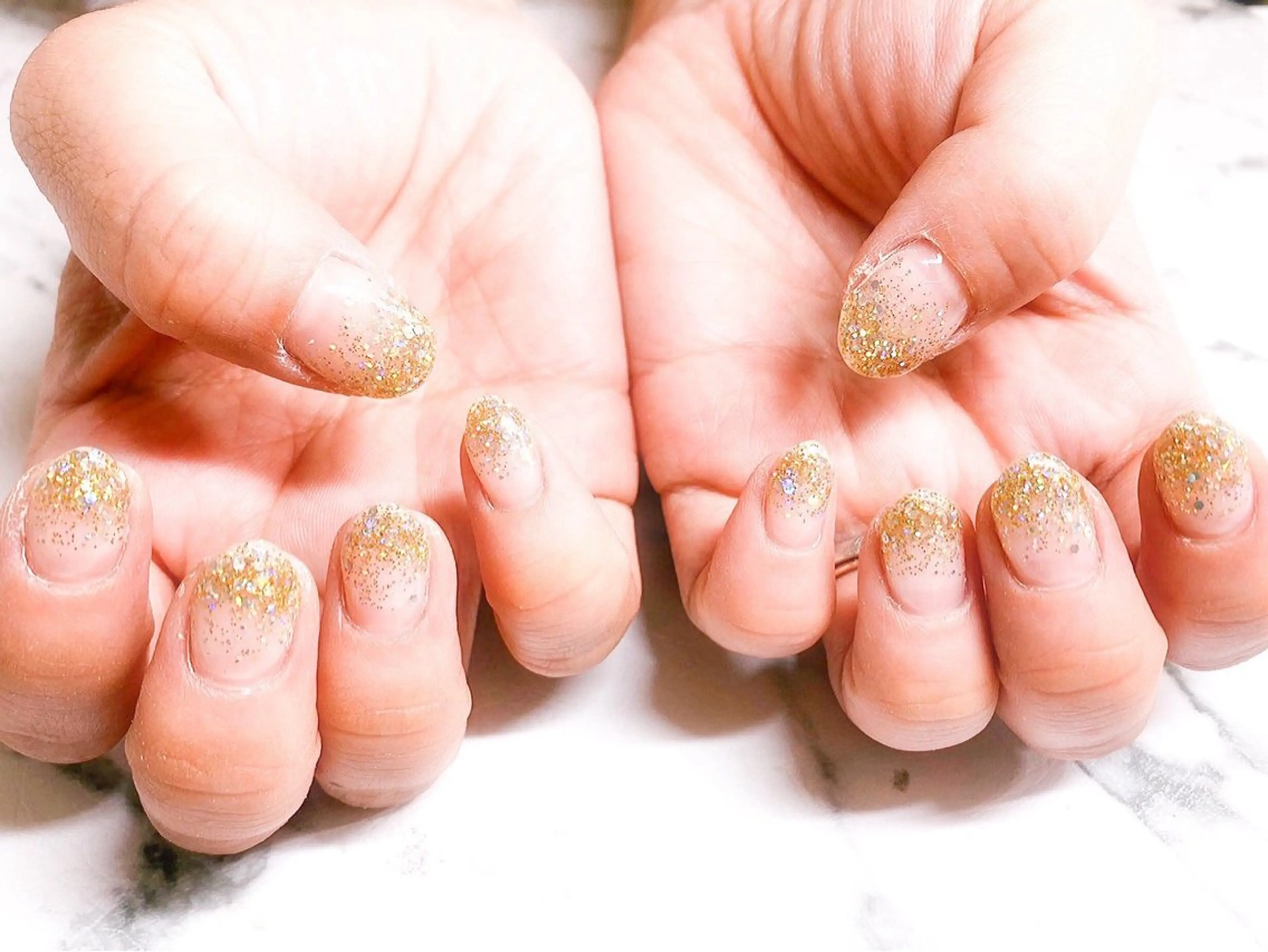 ラメグラデーション(オフなし)の写真