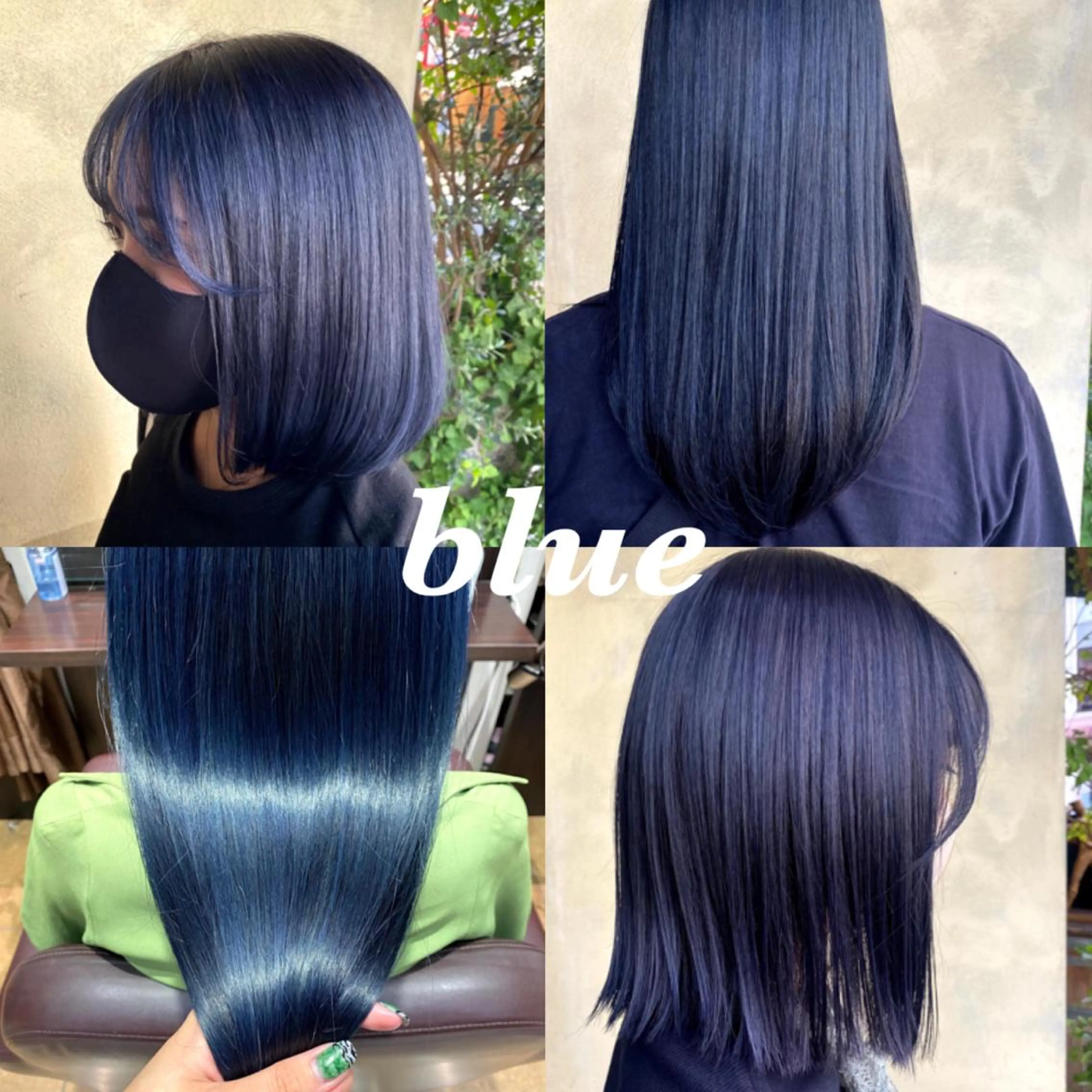 カラー ブルーカラー ∴Sanae. ∴ トータルビューティーのネイルデザイン