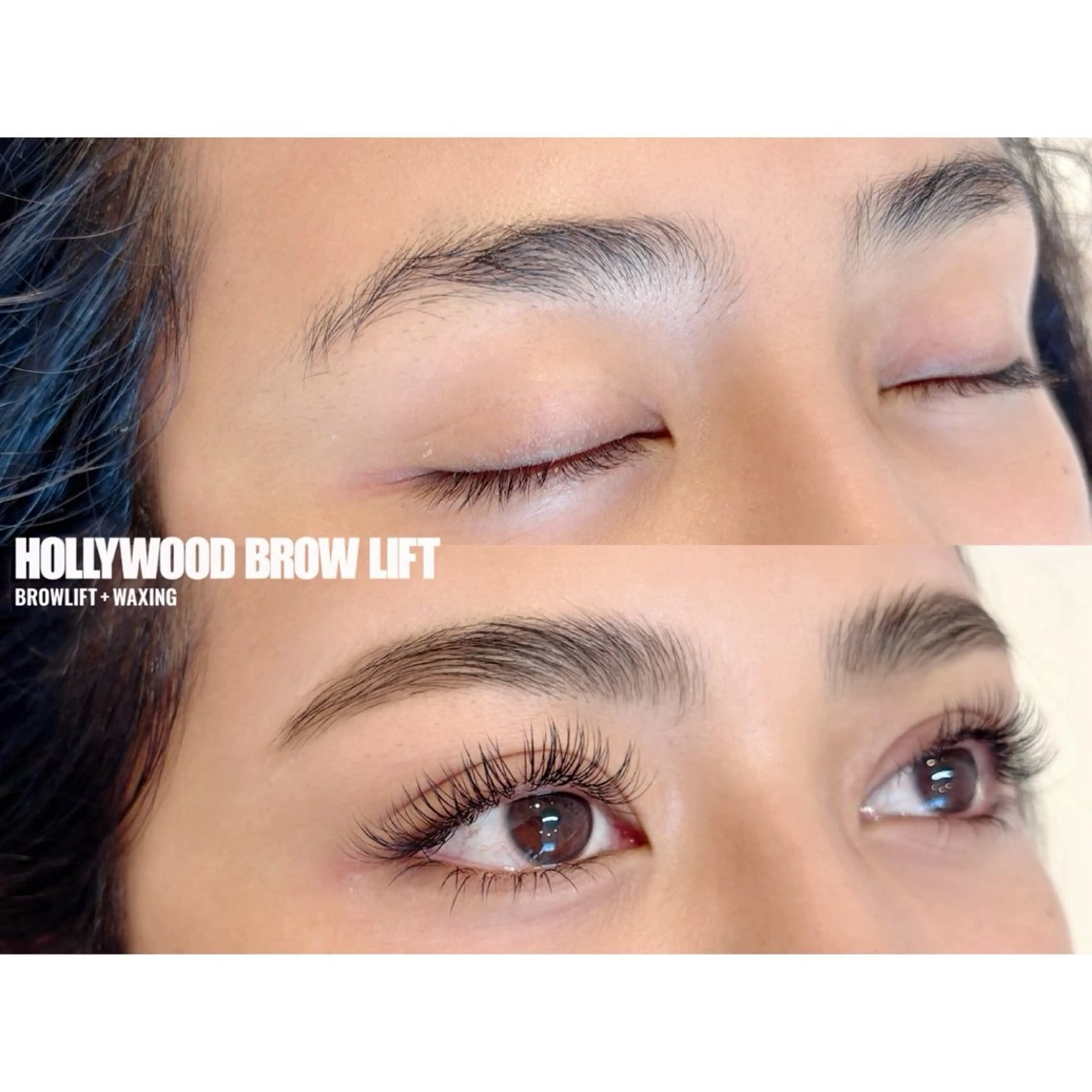 【女性限定】ハリウッドブロウリフト(眉パーマ+WAX)トリートメント付✨※現金のみの写真