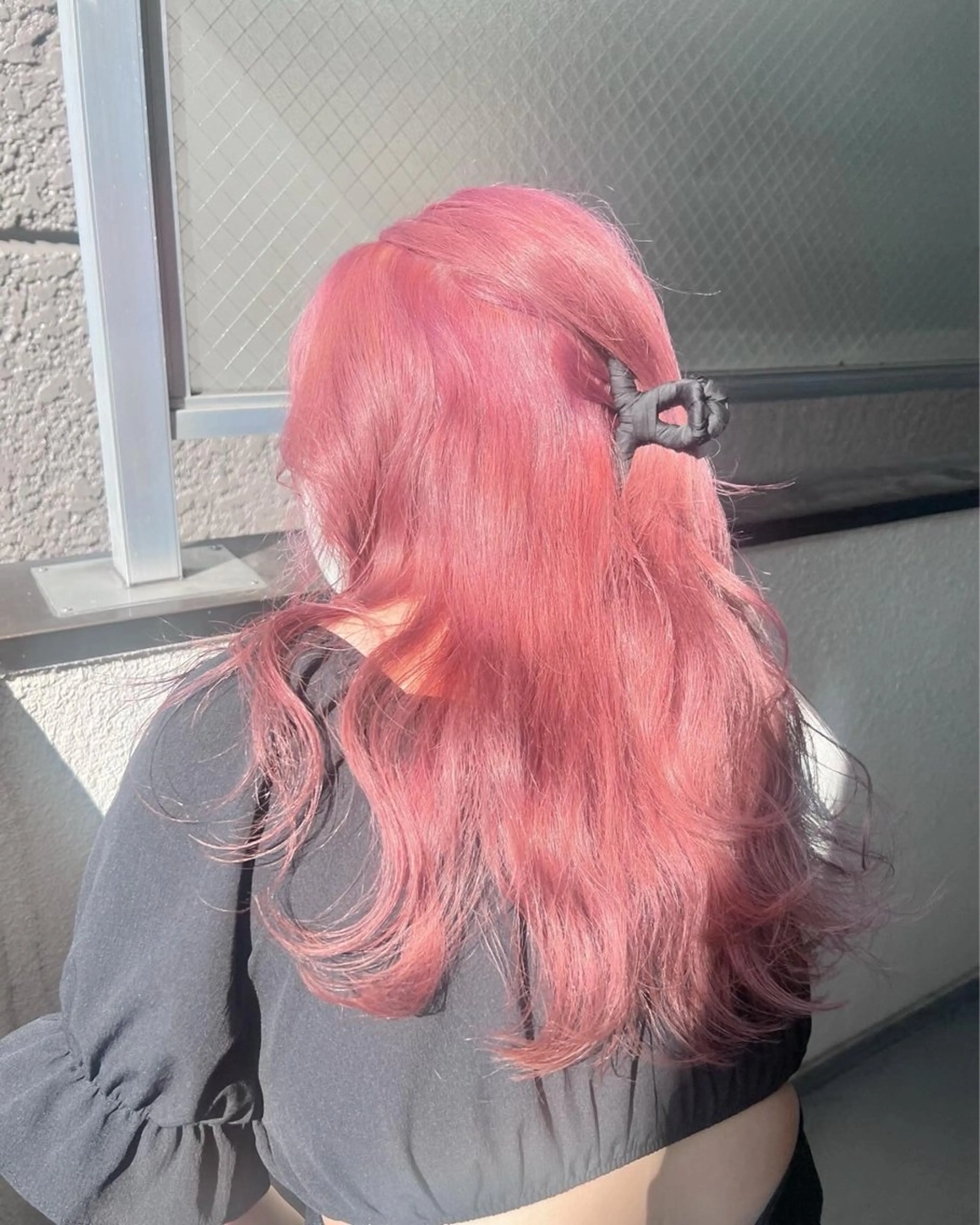 ロング カラー ブリーチ ハイトーンカラー ピンクカラー ヘアカラー 🌈デザインヘア職人 Kaede🌈のヘアスタイル