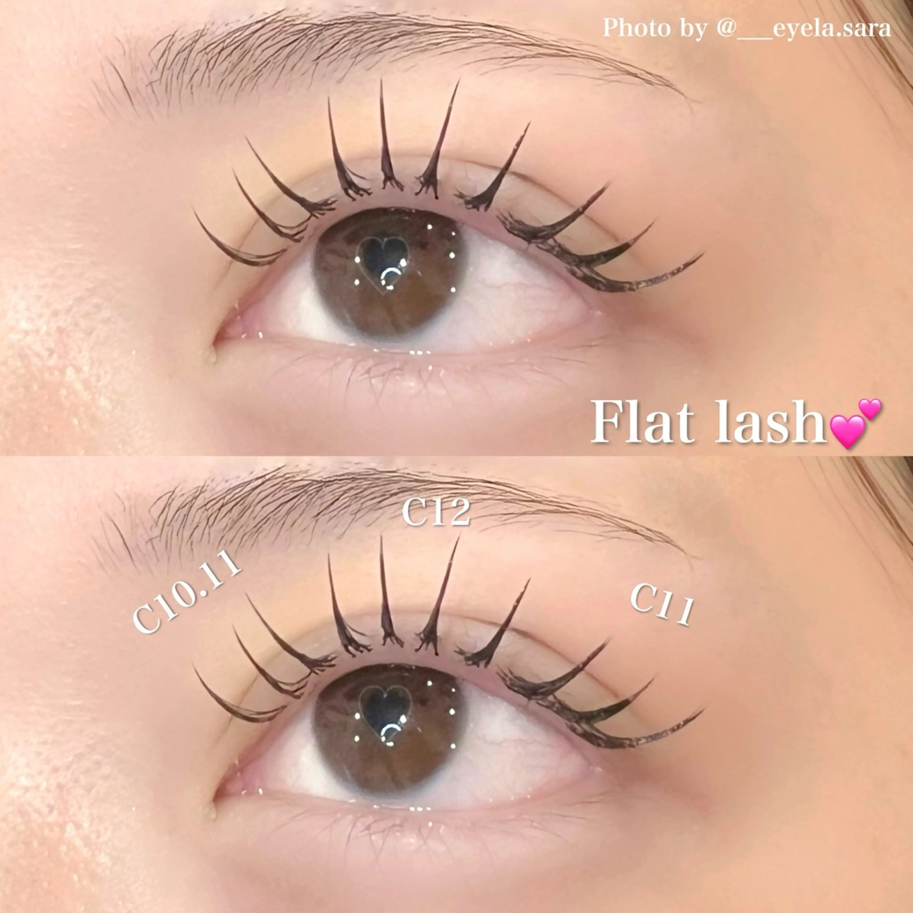 マツエク・マツパ フラットラッシュ EYELA所沢店 saraのマツエク・マツパデザイン